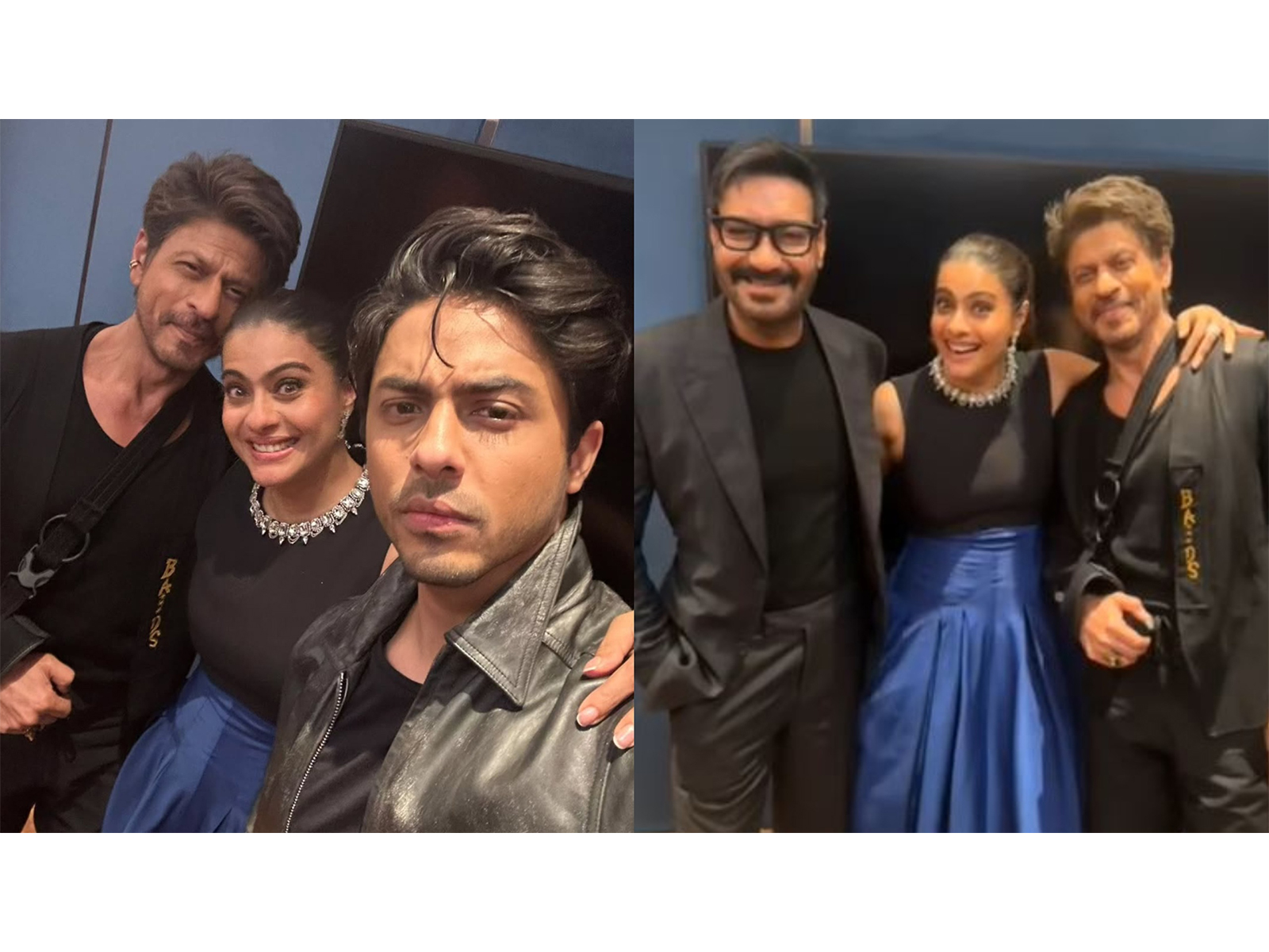 Shah Rukh Khan, Aryan Khan, Kajol, Ajay Devgn (Photo/Instagram@kajol) Shah Rukh Khan, Aryan Khan, Kajol, Ajay Devgn (Photo/Instagram@kajol)