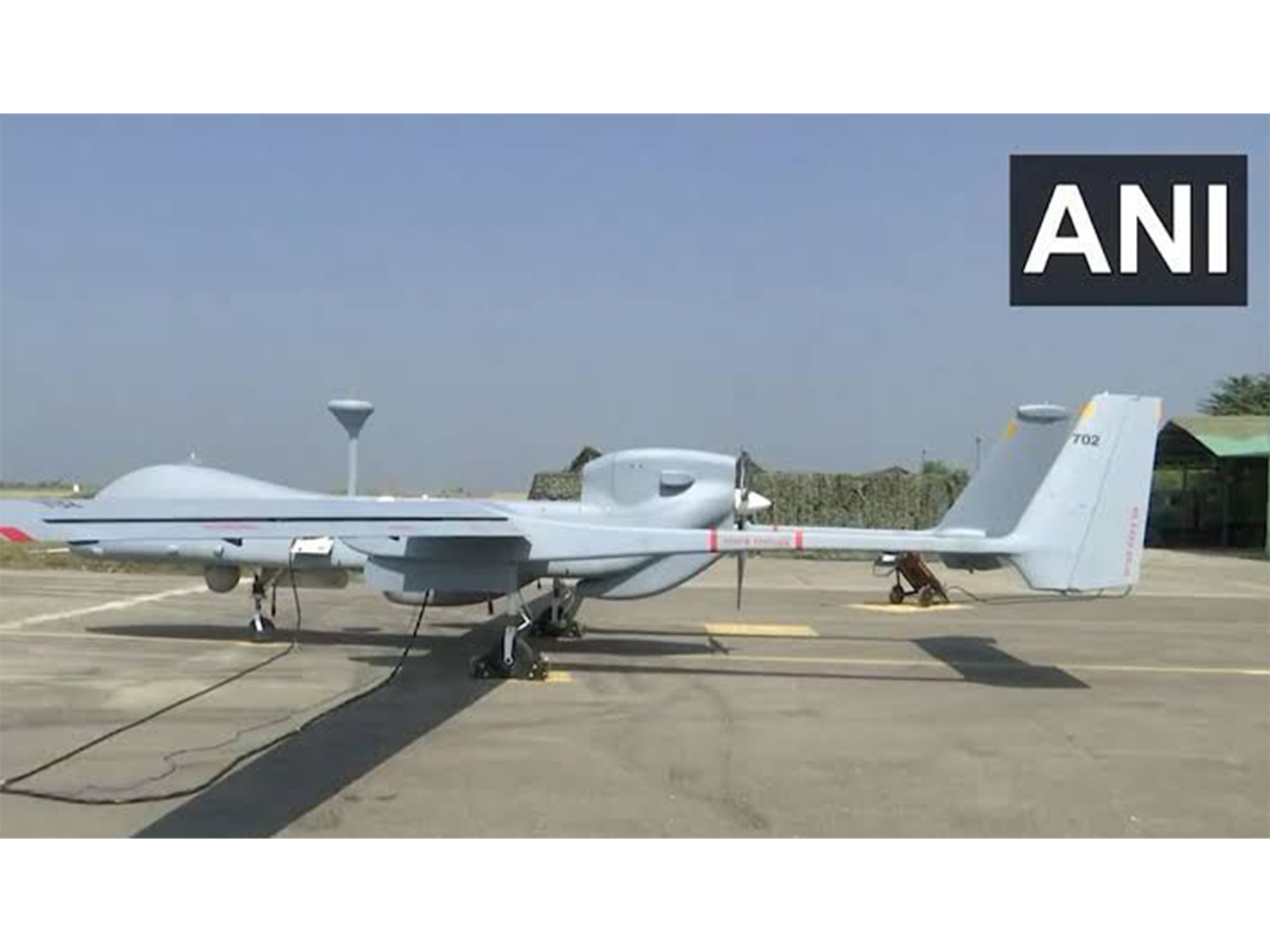 An Indian Airforce Heron Mk2 drone (File Photo/ANI) An Indian Airforce Heron Mk2 drone (File Photo/ANI)