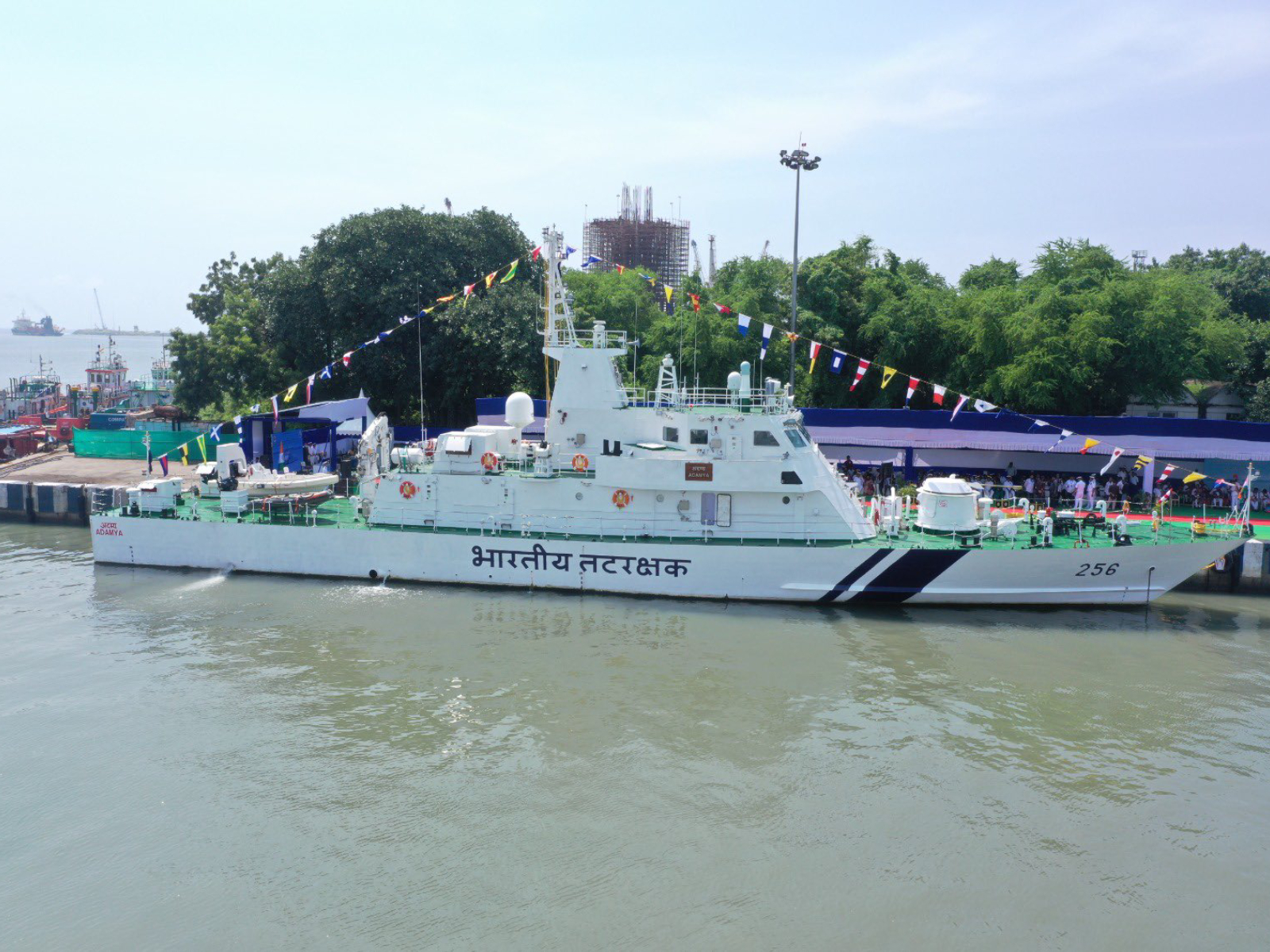 India Coast Guard ship Adamya commissioned at Paradip Port (Photo/X@IndiaCoastGuard) India Coast Guard ship Adamya commissioned at Paradip Port (Photo/X@IndiaCoastGuard)