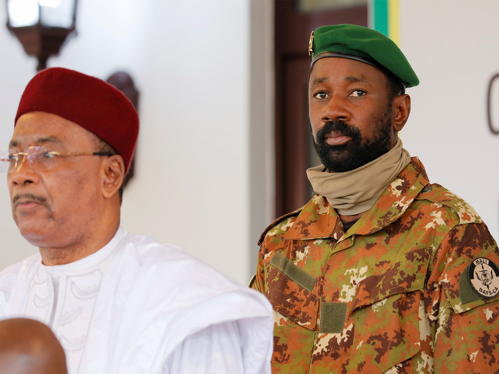 Mali’s ties with France have strained since Assimi Goita, right, seized power in a coup four years ago (File Photo/Reuters) Mali’s ties with France have strained since Assimi Goita, right, seized power in a coup four years ago (File Photo/Reuters)