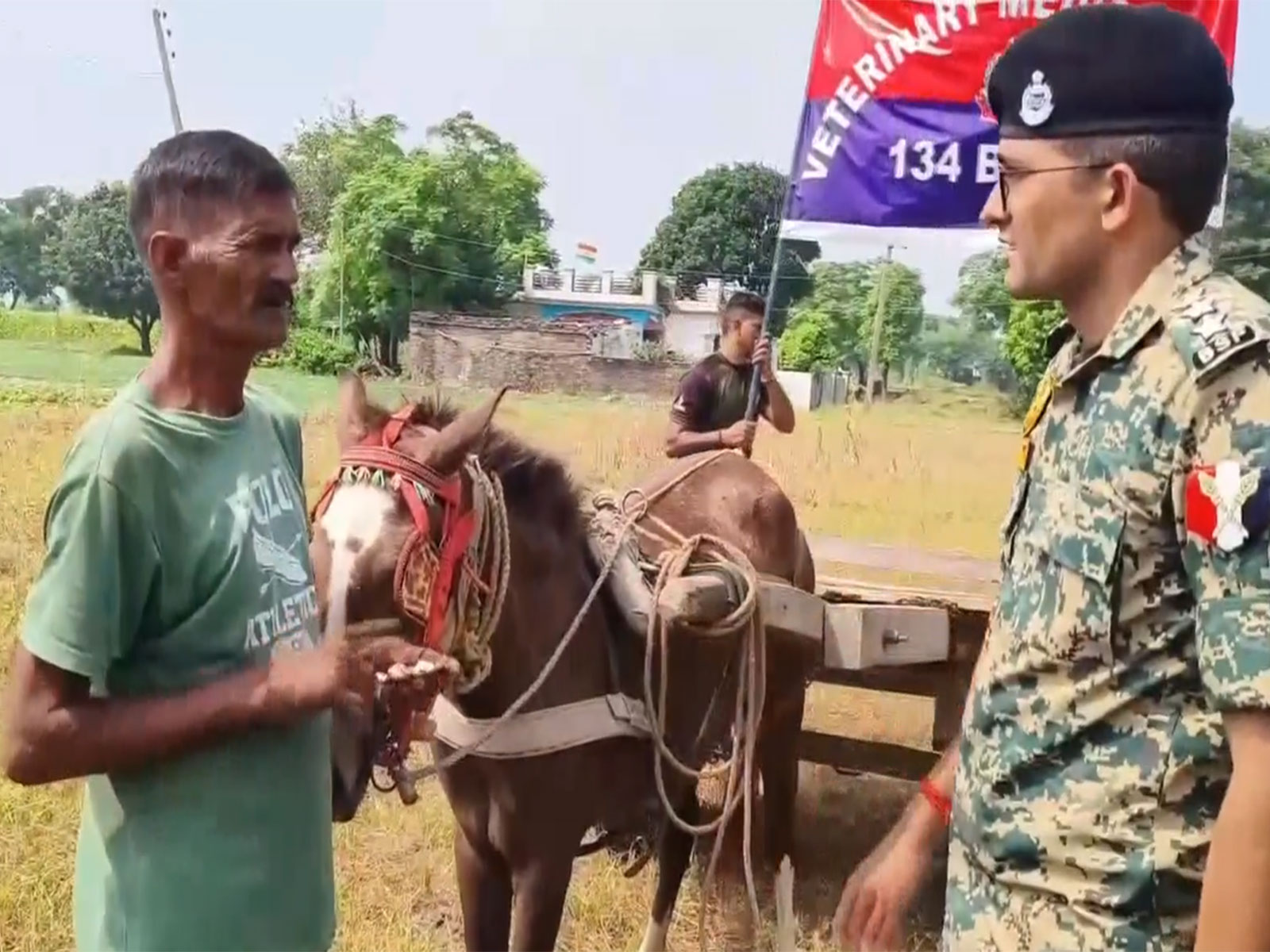 BSF organises free Veterinary Medical Camp in Akhnoor. (Photo/ANI) BSF organises free Veterinary Medical Camp in Akhnoor. (Photo/ANI)