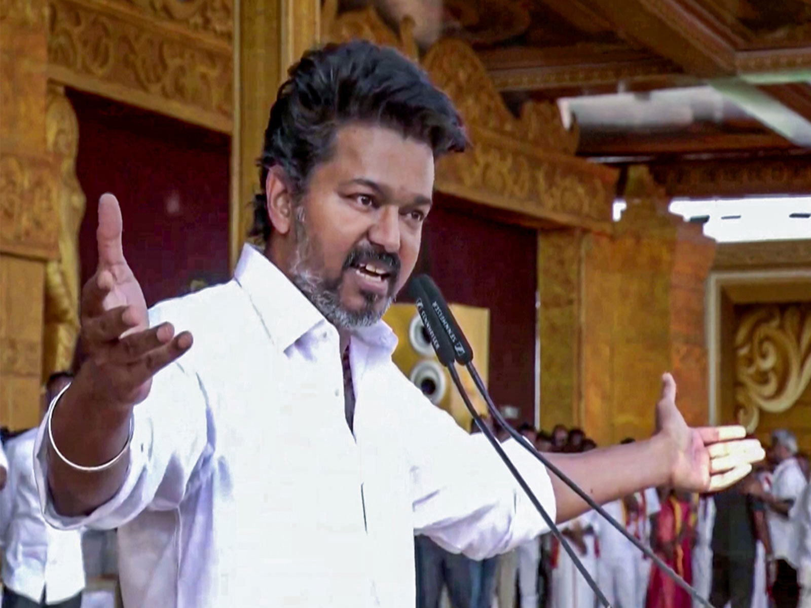 TVK chief Vijay (Photo/ANI/TVK) TVK chief Vijay (Photo/ANI/TVK)