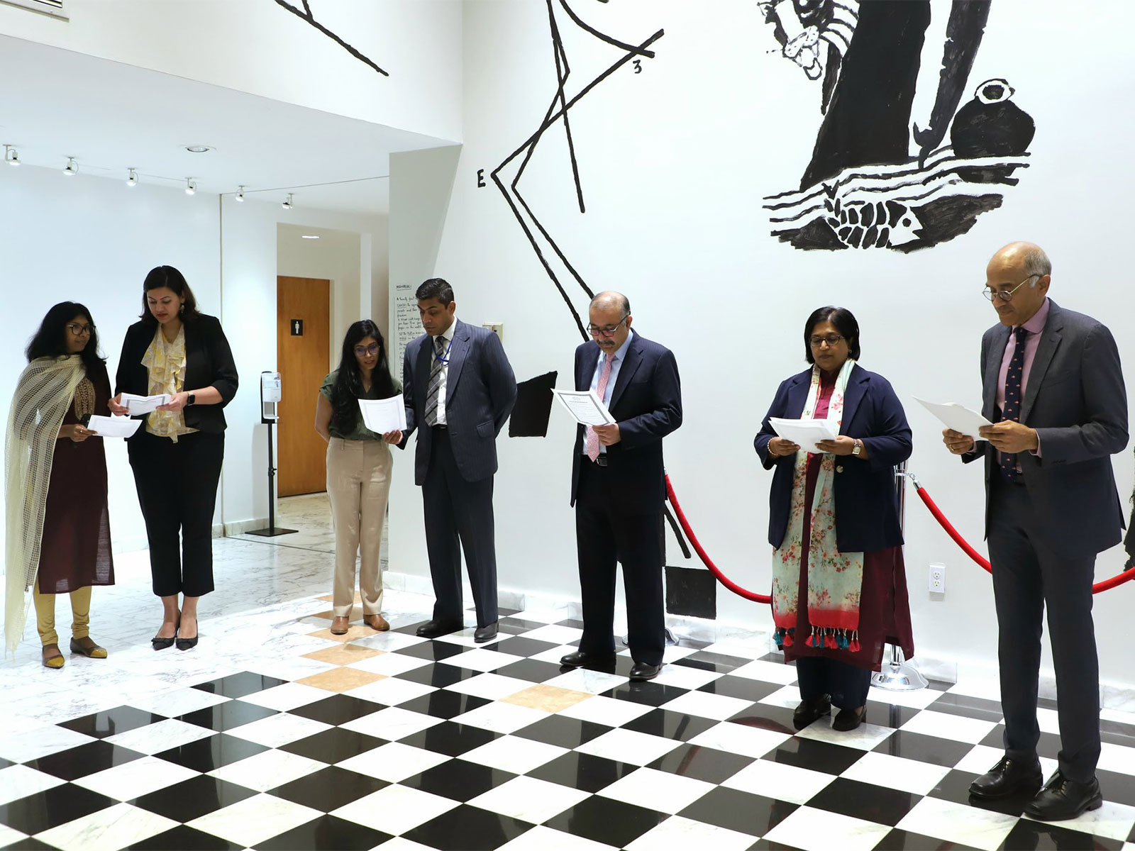 India at UN takes Swachhta pledge. (Photo:X/@IndiaUNNewYork) India at UN takes Swachhta pledge. (Photo:X/@IndiaUNNewYork)
