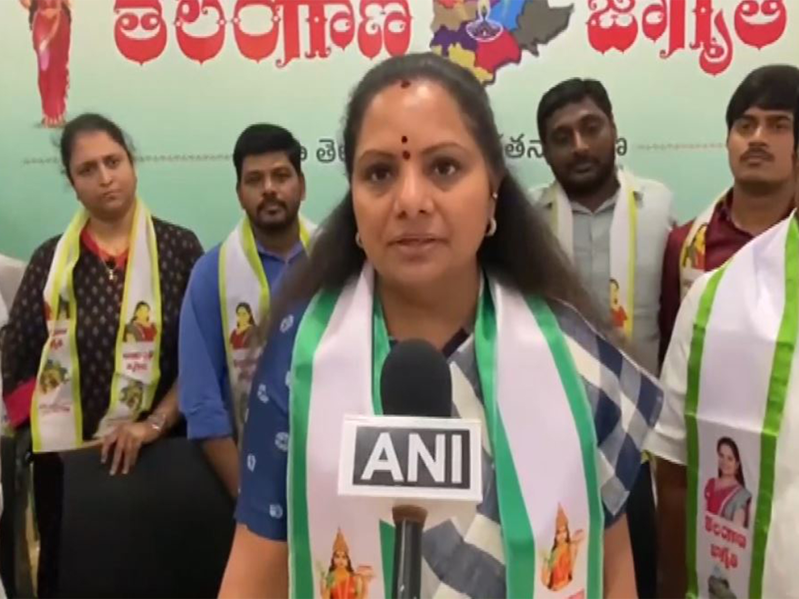 Telangana Jagruthi chief K Kavitha (Photo/ANI) Telangana Jagruthi chief K Kavitha (Photo/ANI)