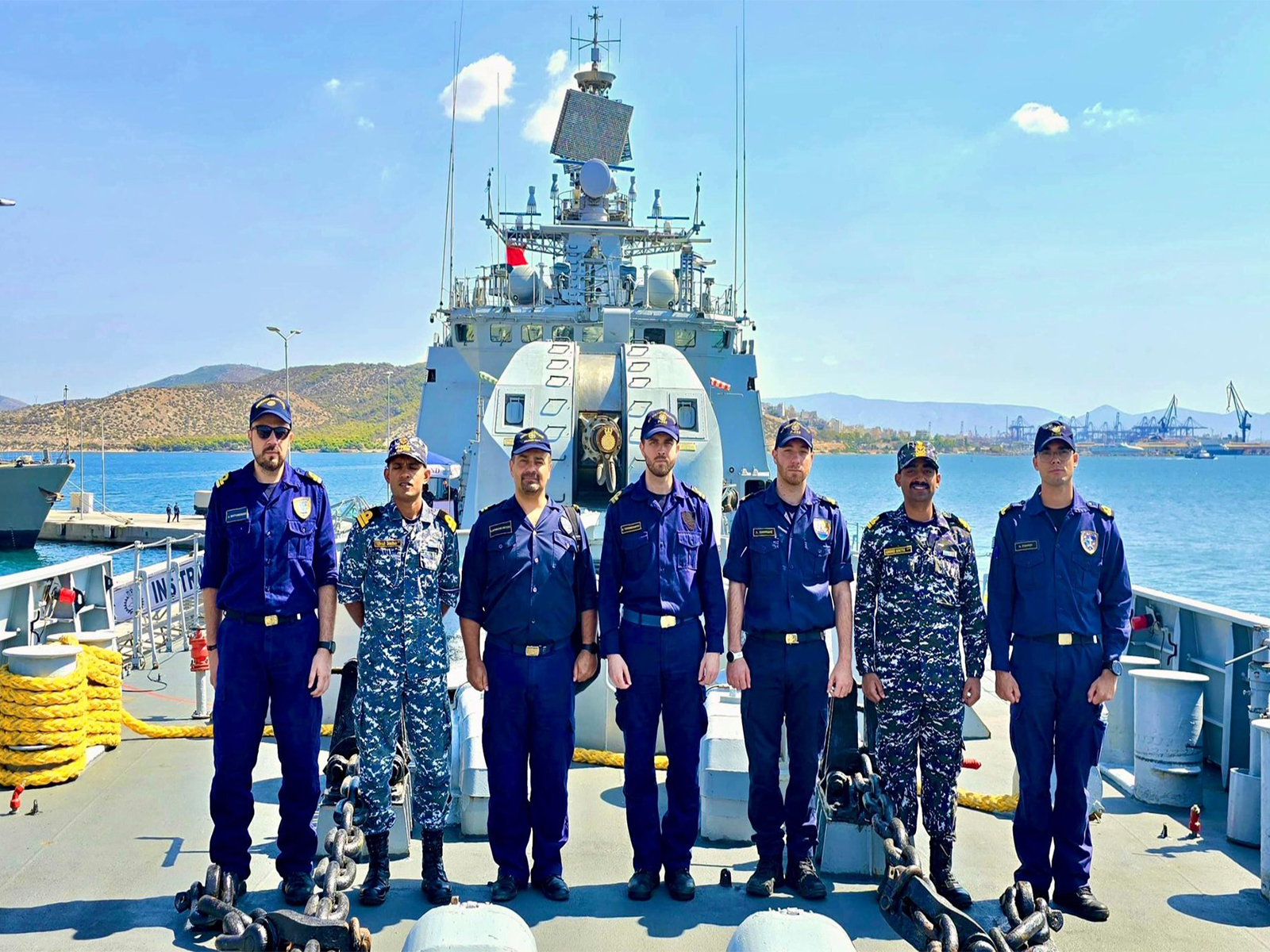 Indian, Hellenic Navy bilateral maritime exercise (Photo/ X@IndianNavy) Indian, Hellenic Navy bilateral maritime exercise (Photo/ X@IndianNavy)