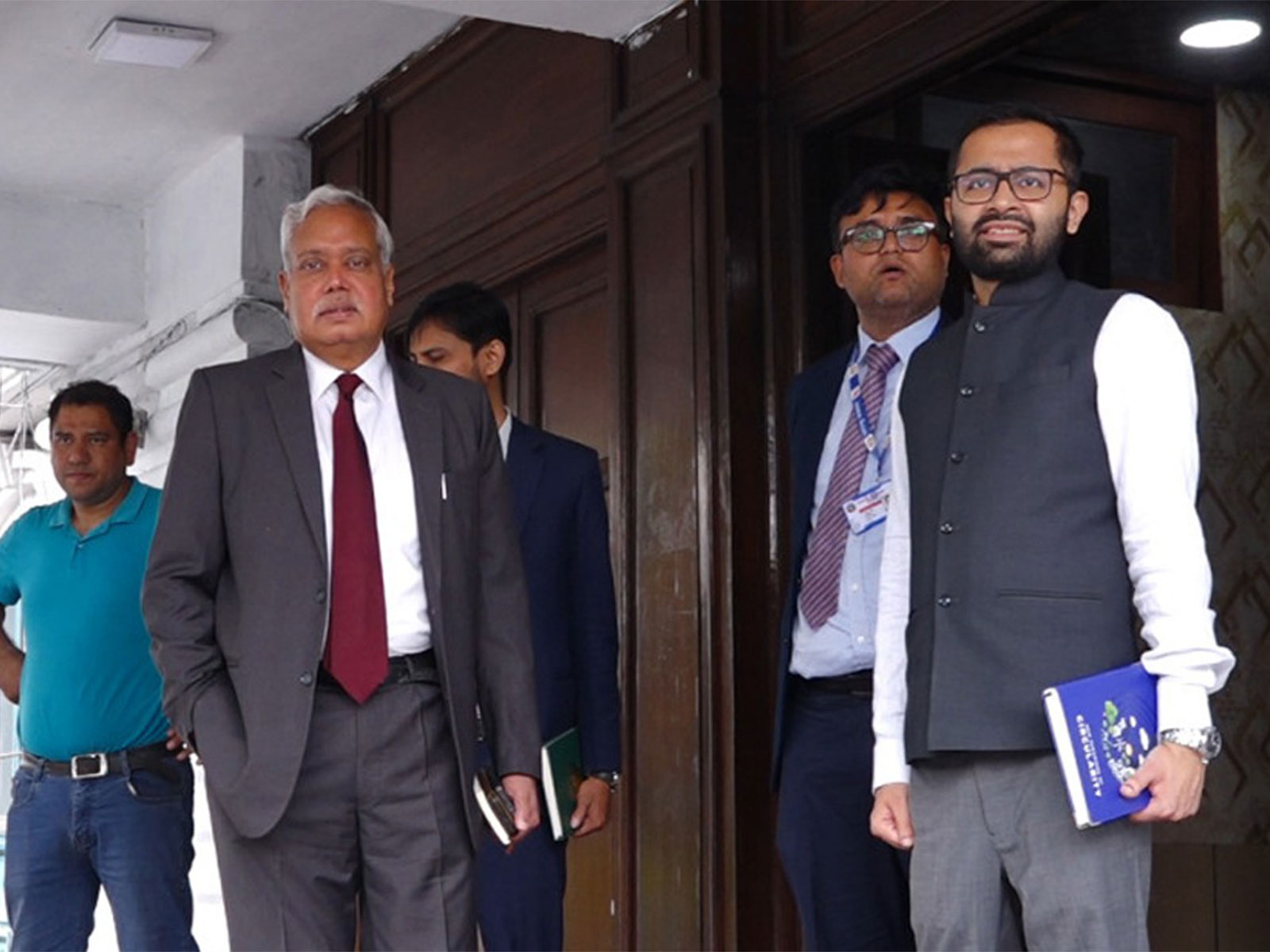 Indian Ambassador to Nepal Naveen Srivastava and Kulman Ghising, Minister for Energy (Image/ANI) Indian Ambassador to Nepal Naveen Srivastava and Kulman Ghising, Minister for Energy (Image/ANI)