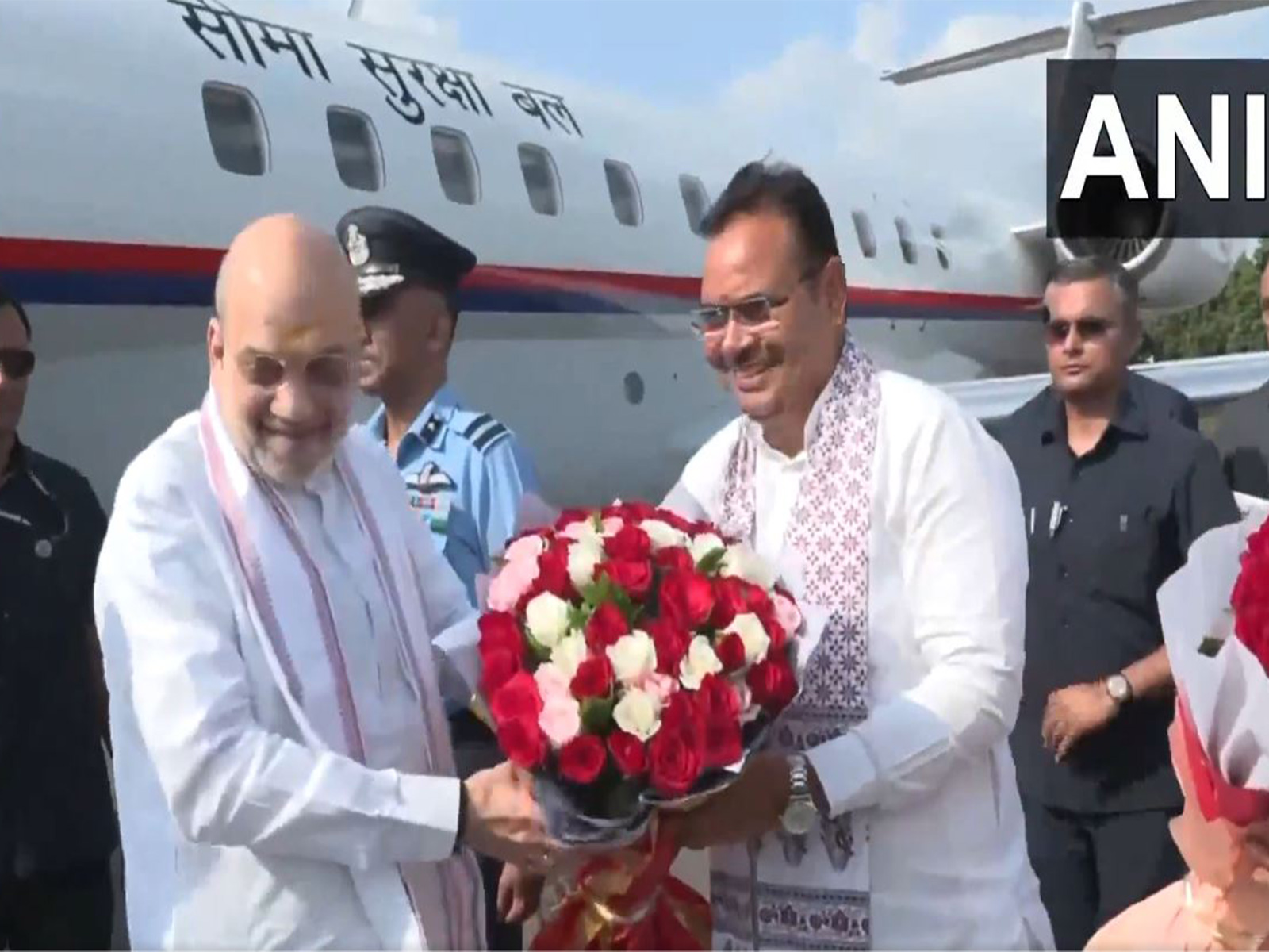 Union Home Minister Amit Shah with Rajasthan CM Bhajan Lal Sharma. (Photo/ANI) Union Home Minister Amit Shah with Rajasthan CM Bhajan Lal Sharma. (Photo/ANI)