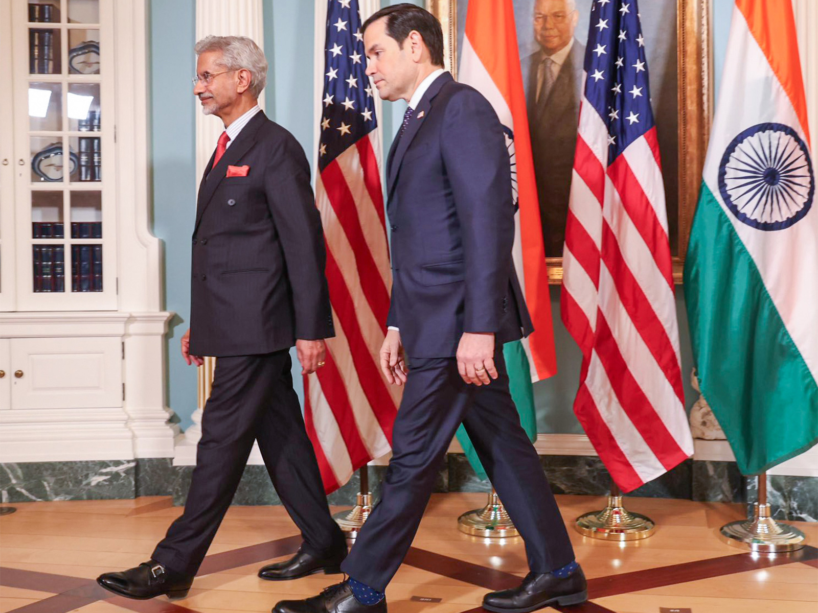 US Secy of State Marco Rubio with EAM S Jaishankar during Quad Foreign Ministers’ Meeting, in Washington DC in January 2025.(File Photo/ ANI) US Secy of State Marco Rubio with EAM S Jaishankar during Quad Foreign Ministers’ Meeting, in Washington DC in January 2025.(File Photo/ ANI)