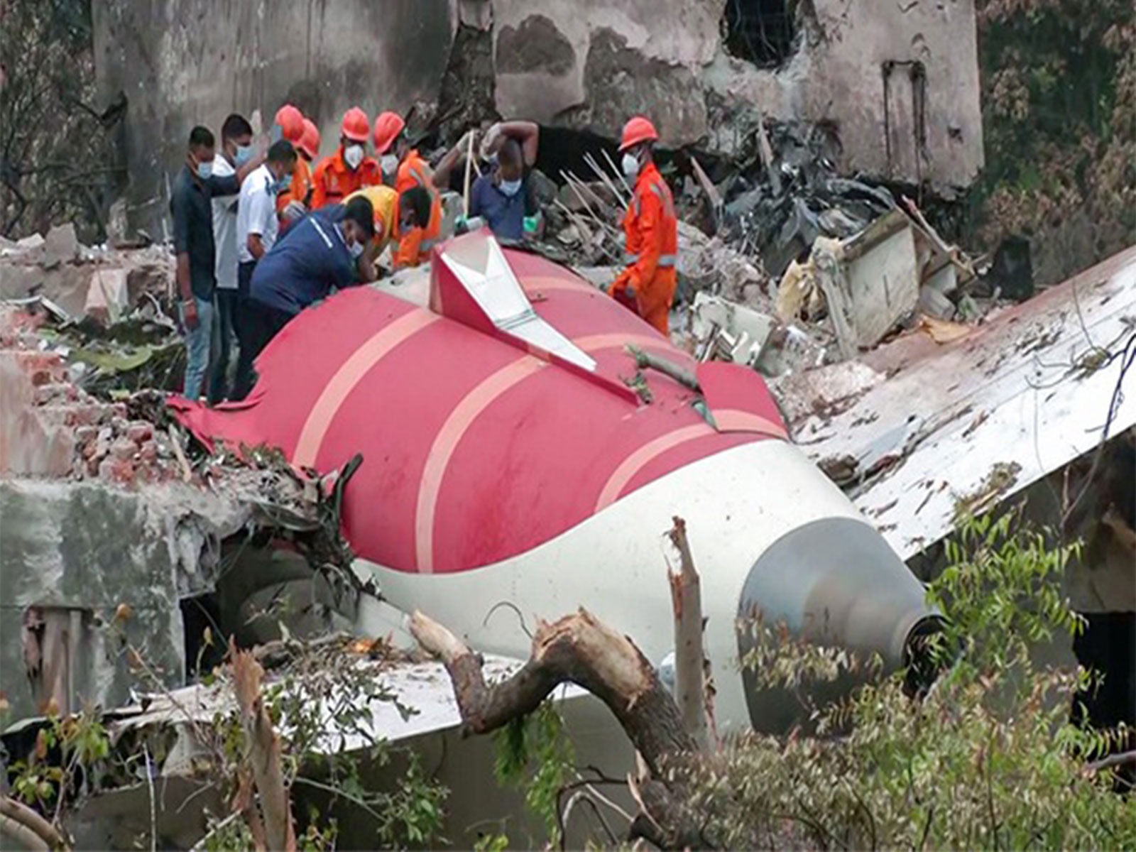 Visual from the site of the plane crash in Ahmedabad (Photo/ANI) Visual from the site of the plane crash in Ahmedabad (Photo/ANI)