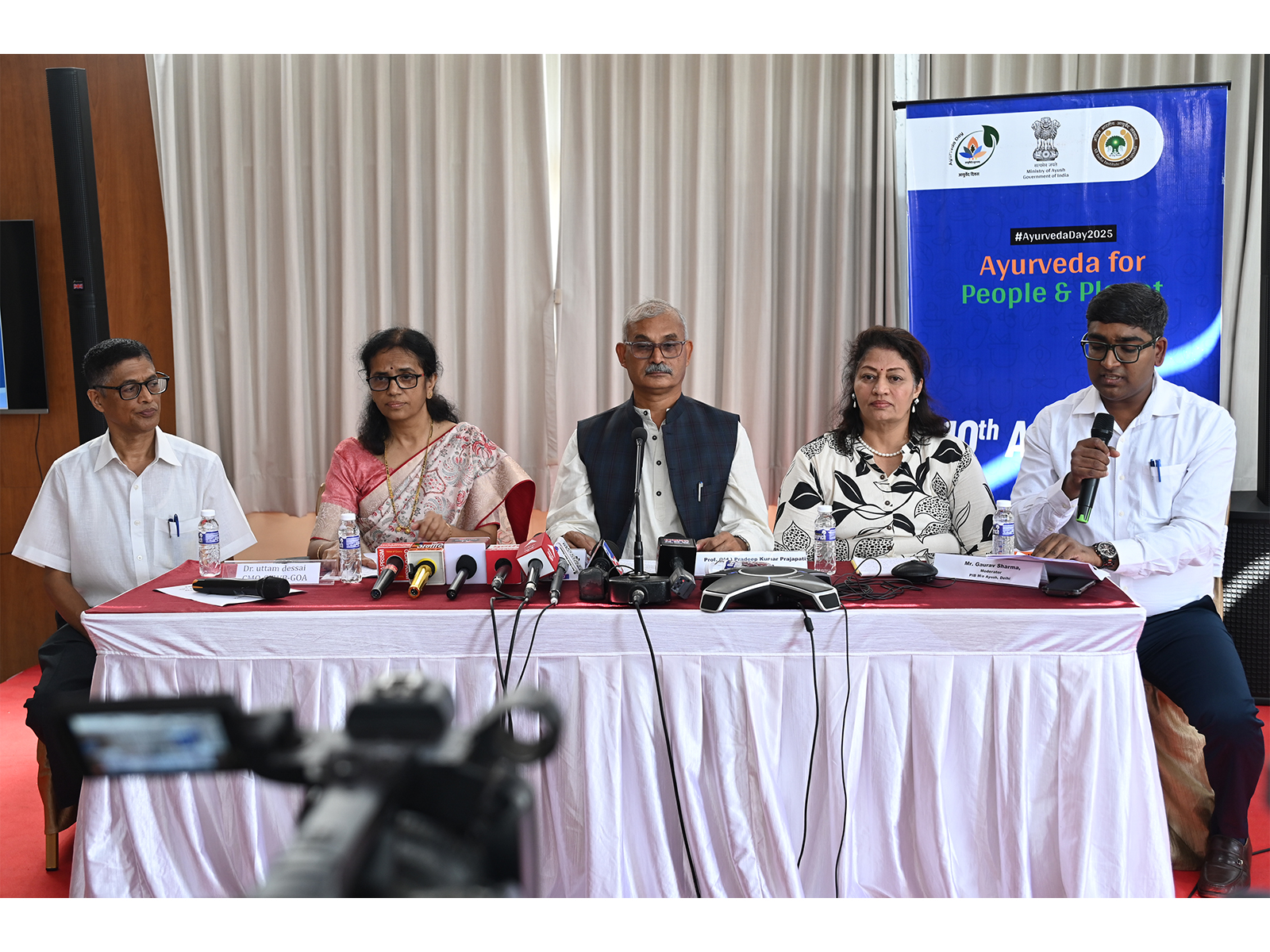 Ministry of Ayush hosts Press Conference in Goa ahead of 10th Ayurveda day celebrations (Photo/PIB)  Ministry of Ayush hosts Press Conference in Goa ahead of 10th Ayurveda day celebrations (Photo/PIB)