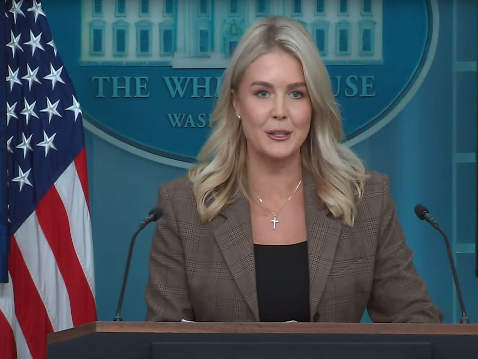 White House Press Secretary Karoline Leavitt (Image: YouTube@The White House) White House Press Secretary Karoline Leavitt (Image: YouTube@The White House)