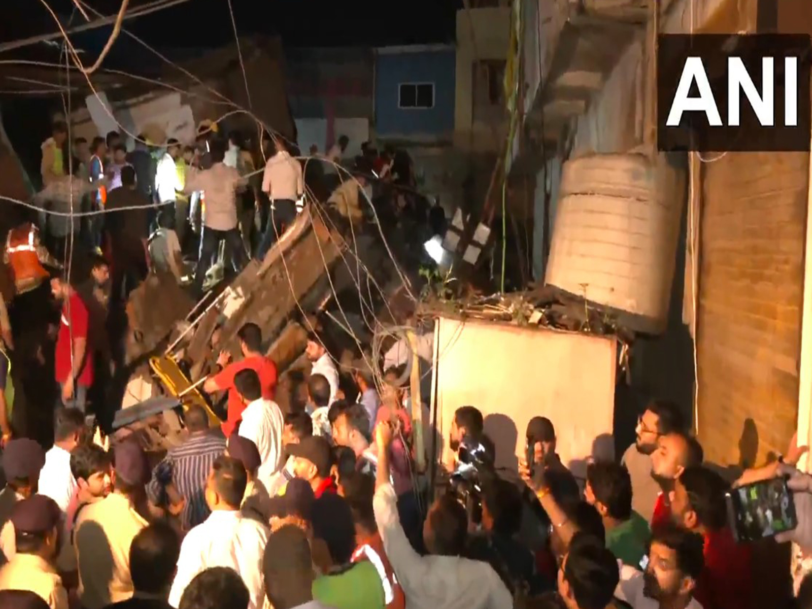 Visuals from the site of house collapse in Indore (File Photo/ANI) Visuals from the site of house collapse in Indore (File Photo/ANI)