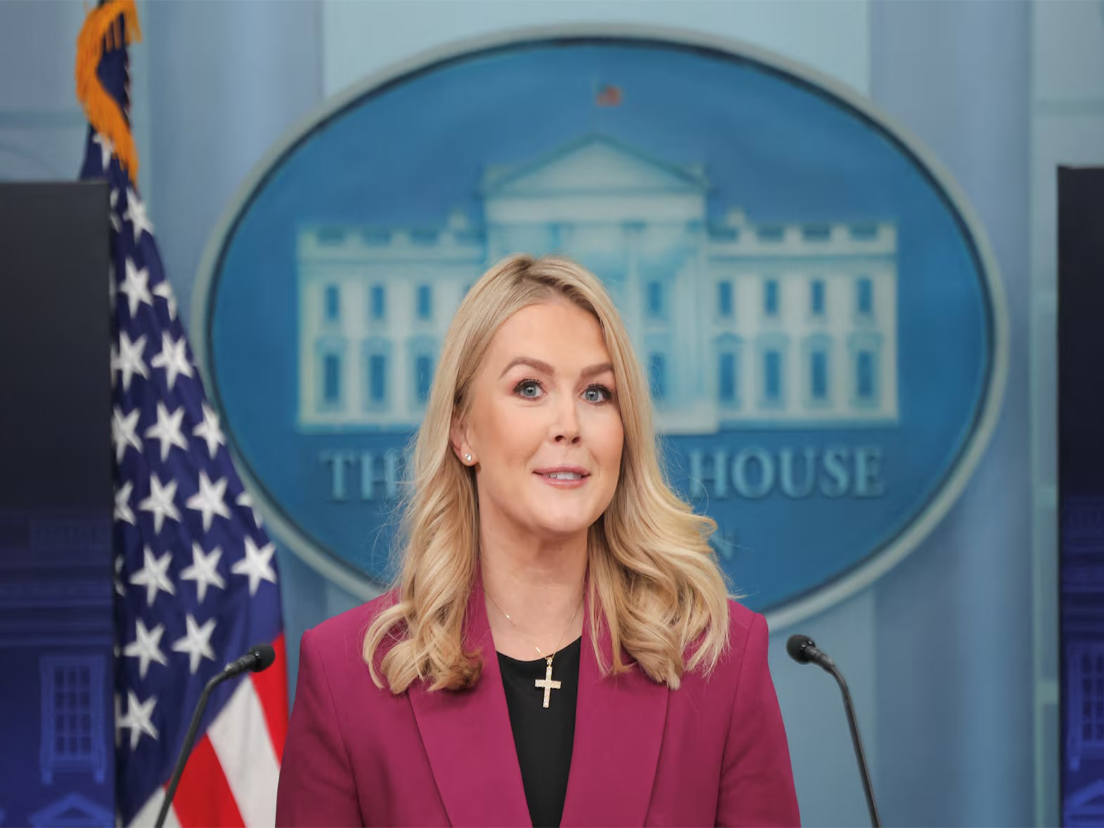 White House Press Secretary Karolina Levitte (File Photo/Reuters) White House Press Secretary Karolina Levitte (File Photo/Reuters)