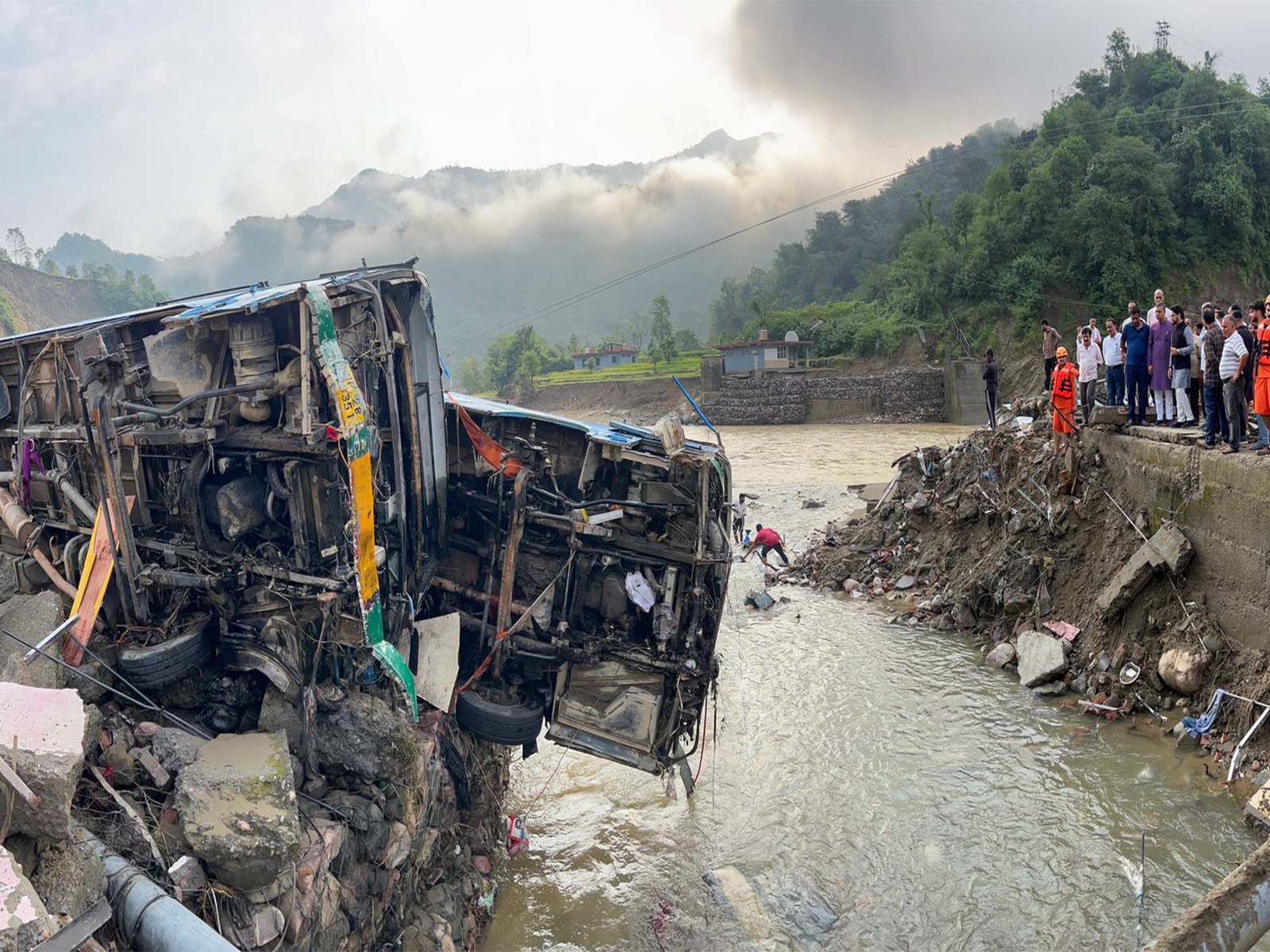 Flood-affected area in Himachal Pradesh's Dharampur district (File Photo/ANI) Flood-affected area in Himachal Pradesh's Dharampur district (File Photo/ANI)