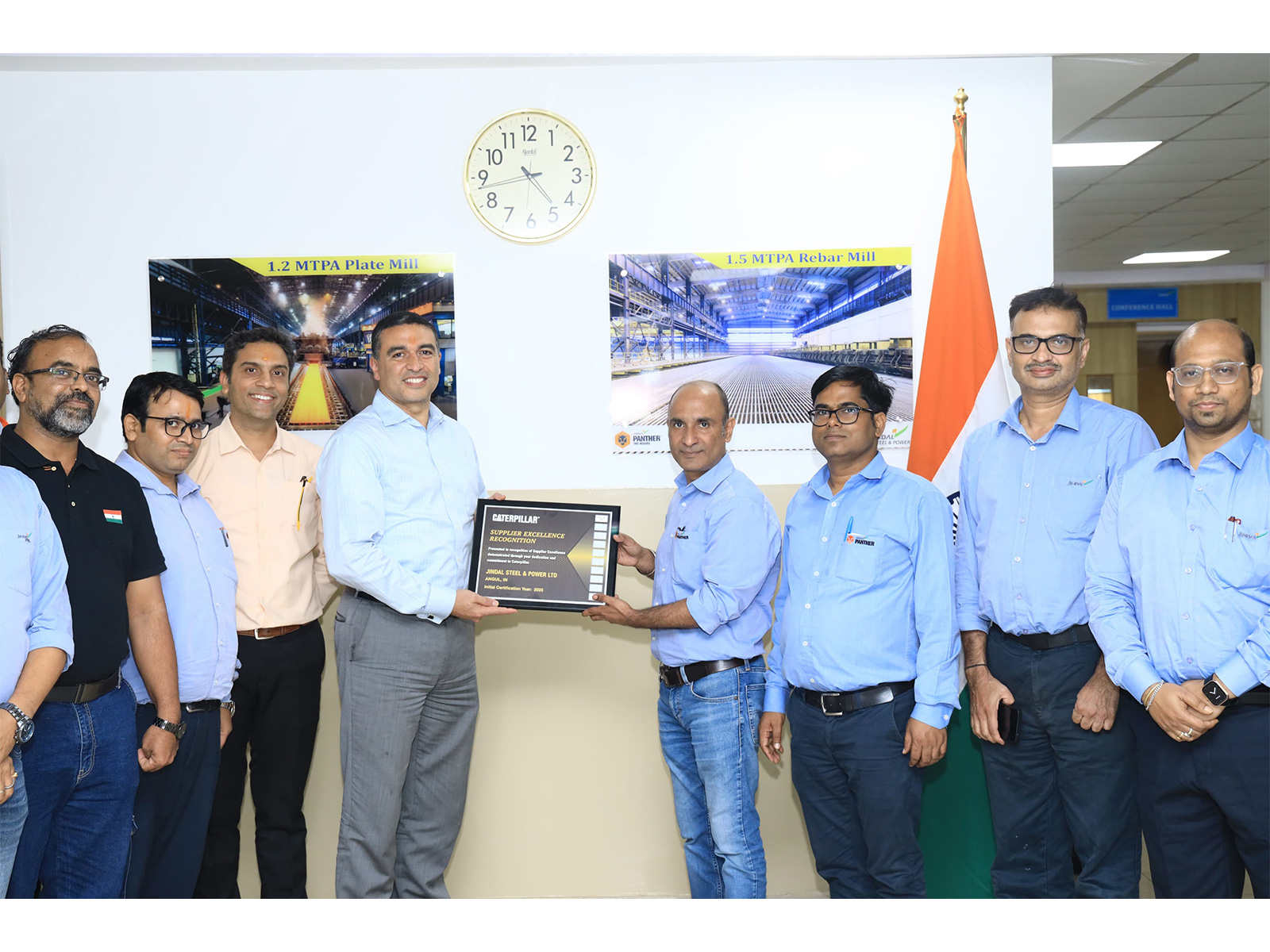 Jindal Steel Ltd. Awarded Supplier Excellence Recognition (SER) Certificate by Caterpillar Inc. Jindal Steel Ltd. Awarded Supplier Excellence Recognition (SER) Certificate by Caterpillar Inc.