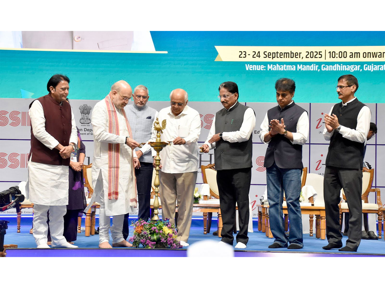 Union Minister Amit Shah at the event (Photo: Gujarat Information English PR) Union Minister Amit Shah at the event (Photo: Gujarat Information English PR)