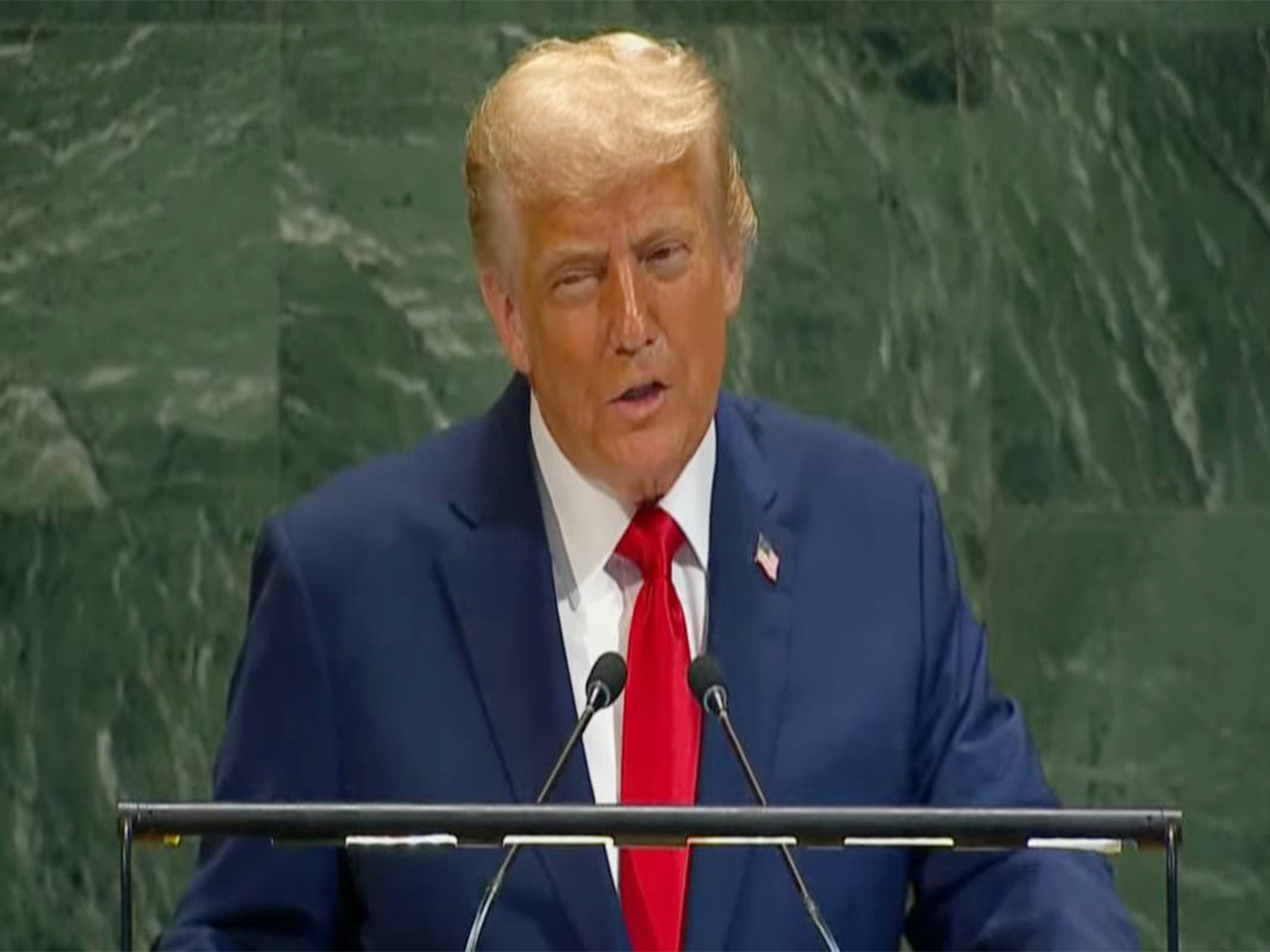US President Donald Trump addresses the 80th session of the United Nations General Assembly in New York (Photo/YouTube) US President Donald Trump addresses the 80th session of the United Nations General Assembly in New York (Photo/YouTube)