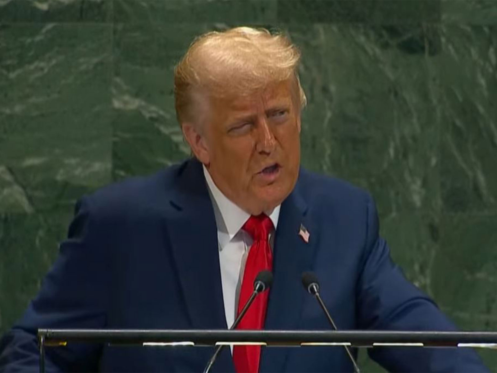 US President Donald Trump addresses the 80th United Nations General Assembly in New York, rejecting recognition of a Palestinian state (Photo/YouTube) US President Donald Trump addresses the 80th United Nations General Assembly in New York, rejecting recognition of a Palestinian state (Photo/YouTube)