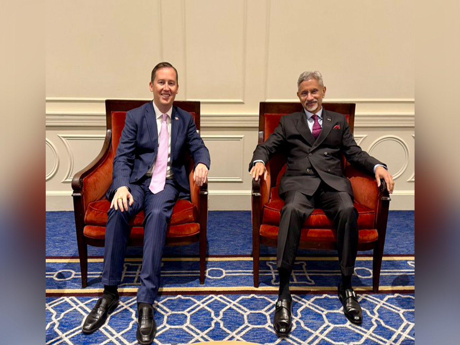 U.S. Special Envoy Sergio Gor meets India’s EAM S. Jaishankar (Photo X/@State_SCA) U.S. Special Envoy Sergio Gor meets India’s EAM S. Jaishankar (Photo X/@State_SCA)