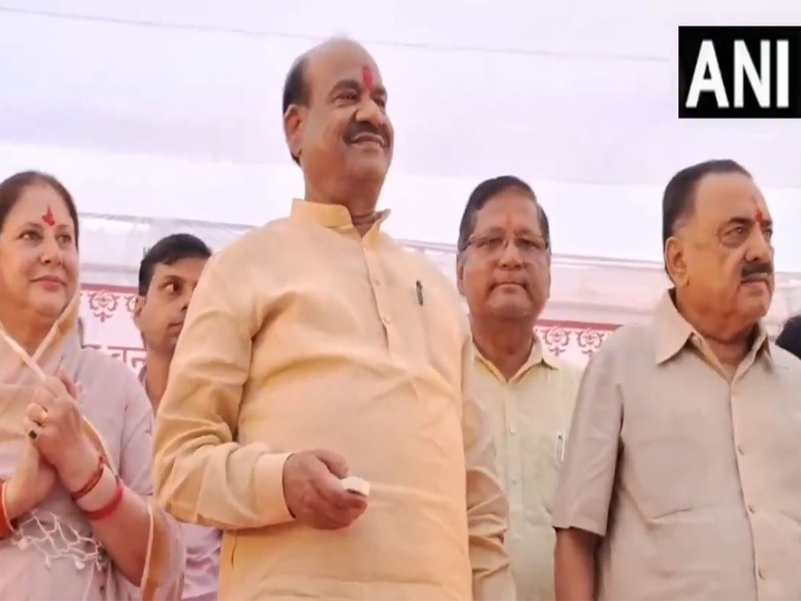 Lok Sabha Speaker Om Birla inaugurates indoor stadium, lays foundation for several projects in Bundi (Photo/ANI) Lok Sabha Speaker Om Birla inaugurates indoor stadium, lays foundation for several projects in Bundi (Photo/ANI)