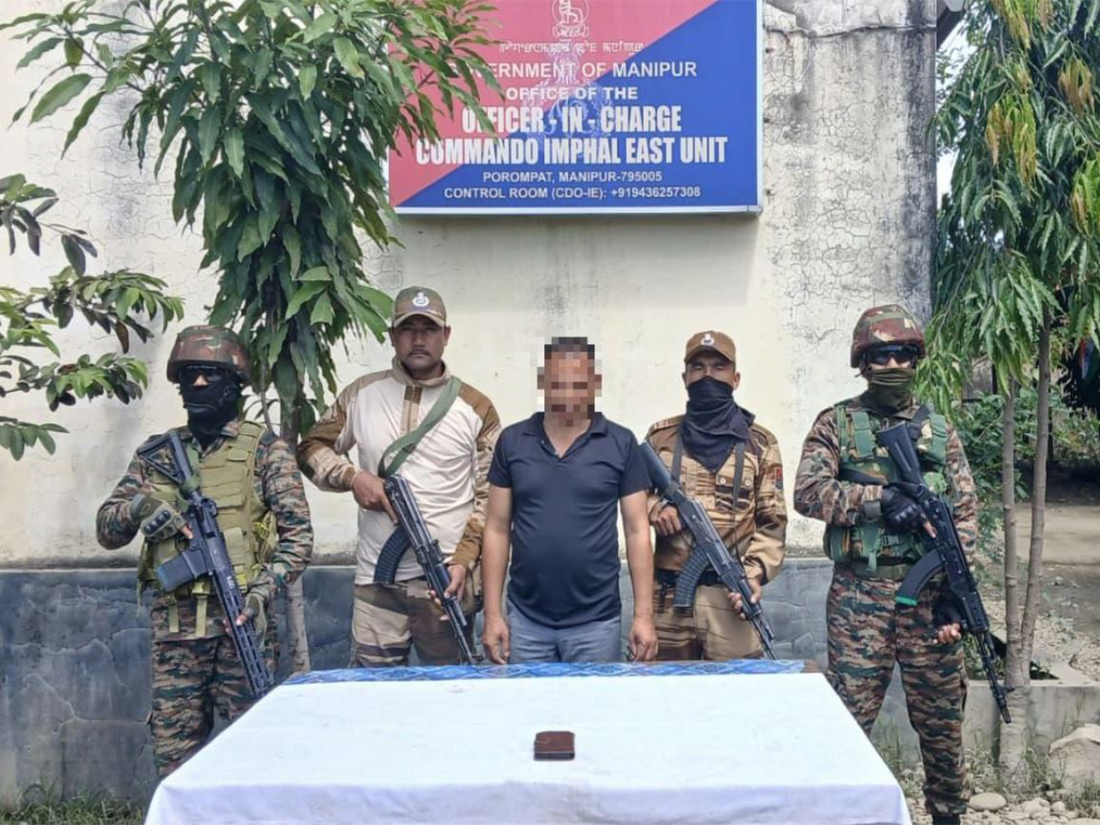 Security Forces arrested an active cadre of KCP (Photo/@manipur_police) Security Forces arrested an active cadre of KCP (Photo/@manipur_police)