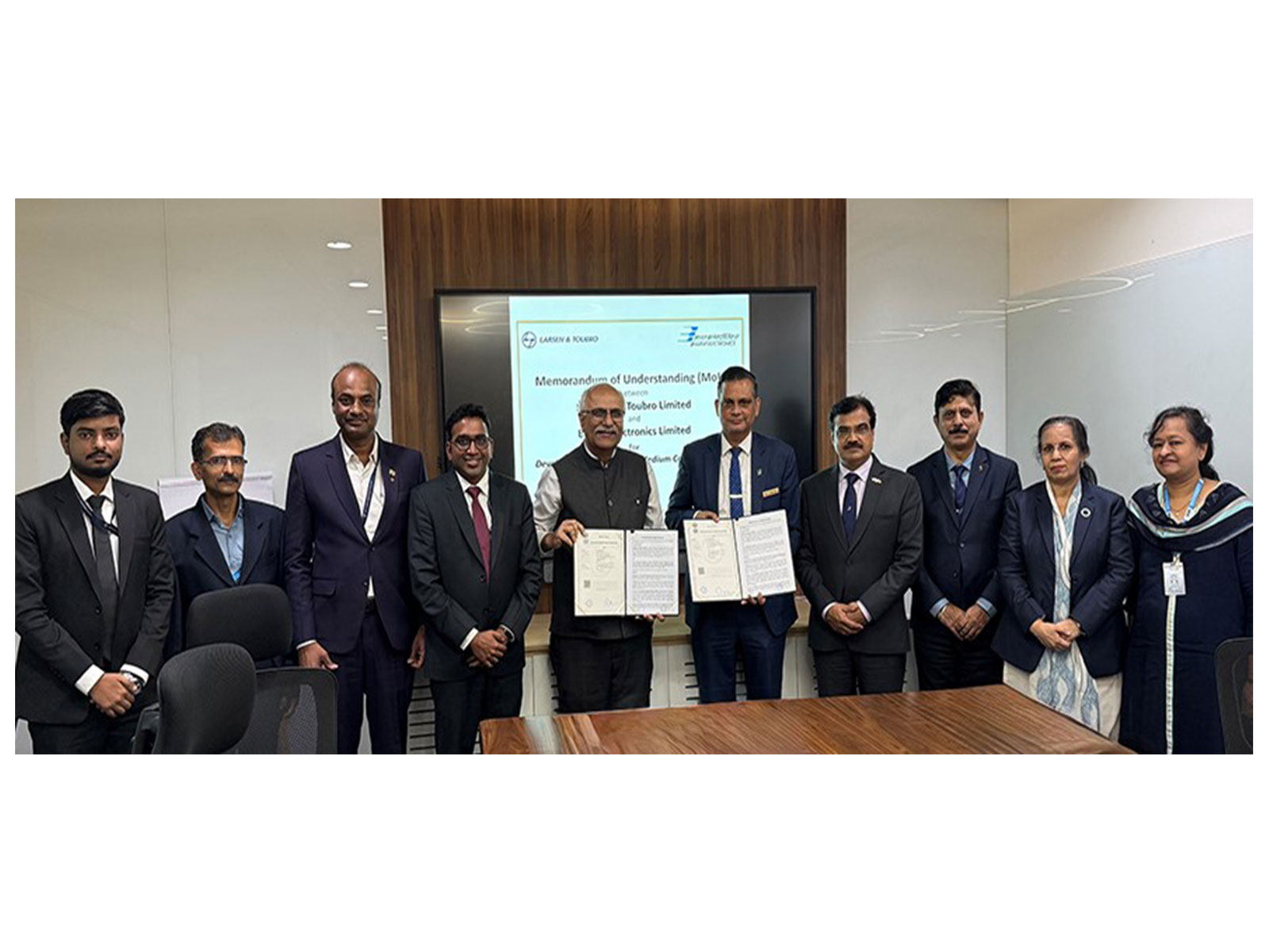 Larsen & Toubro signs a strategic partnership deal with Bharat Electronics Ltd (Photo/@larsentourbo) Larsen & Toubro signs a strategic partnership deal with Bharat Electronics Ltd (Photo/@larsentourbo)