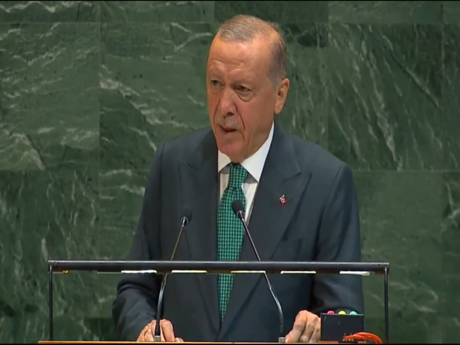 Turkish President Recep Tayyip Erdoğan (Image/UN TV) Turkish President Recep Tayyip Erdoğan (Image/UN TV)