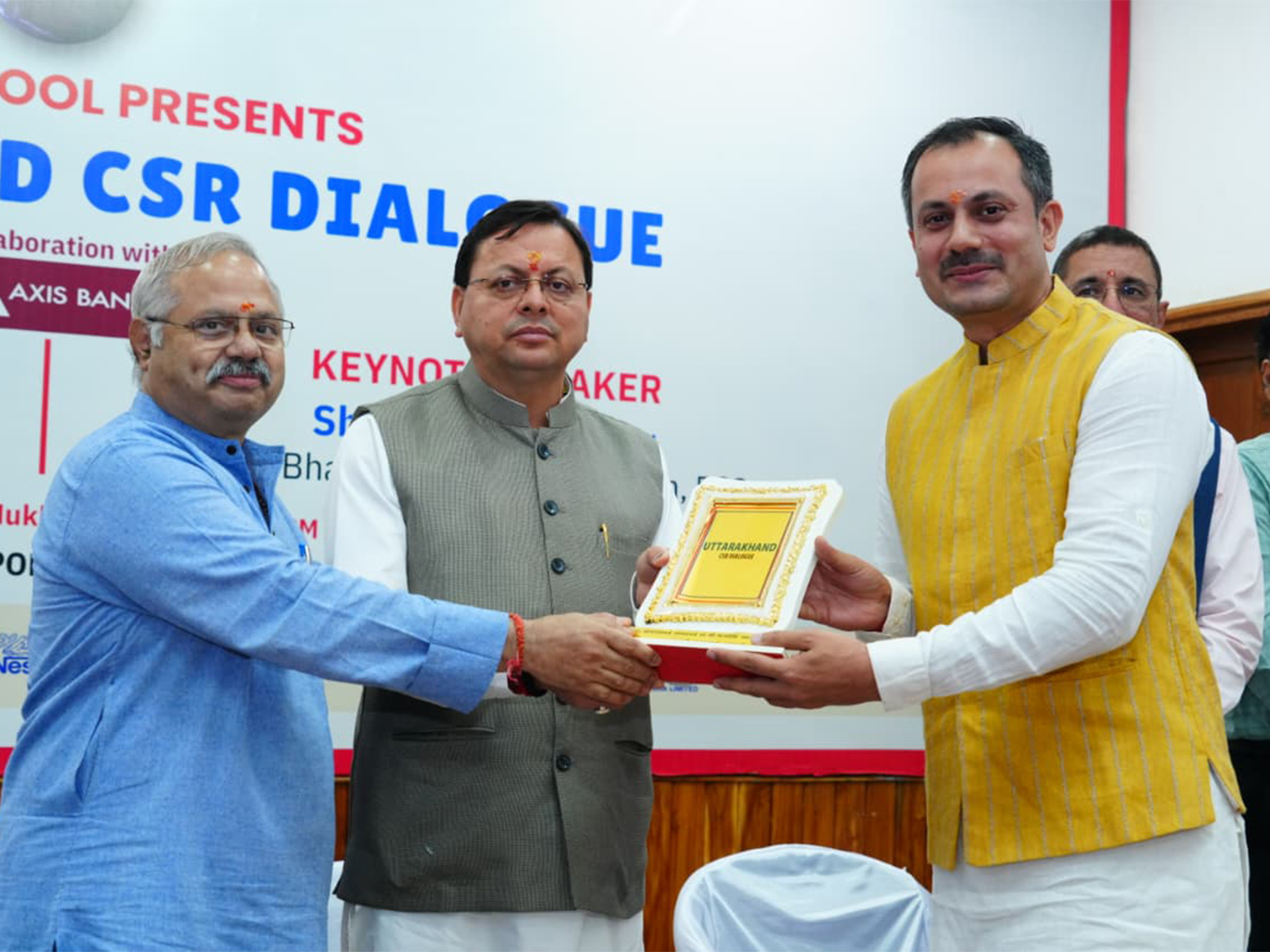 Uttarakhand CM Pushkar Singh Dhami attends Uttarakhand CSR Dialogue program (Photo/ANI) 