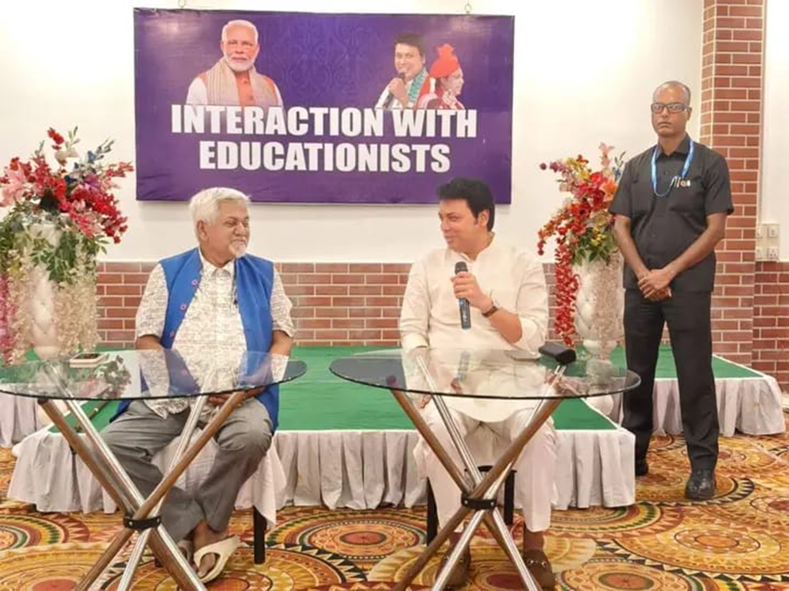 Former Tripura CM Biplab Deb interacts with educationists regarding NextGenGST (Photo/ANI) Former Tripura CM Biplab Deb interacts with educationists regarding NextGenGST (Photo/ANI)