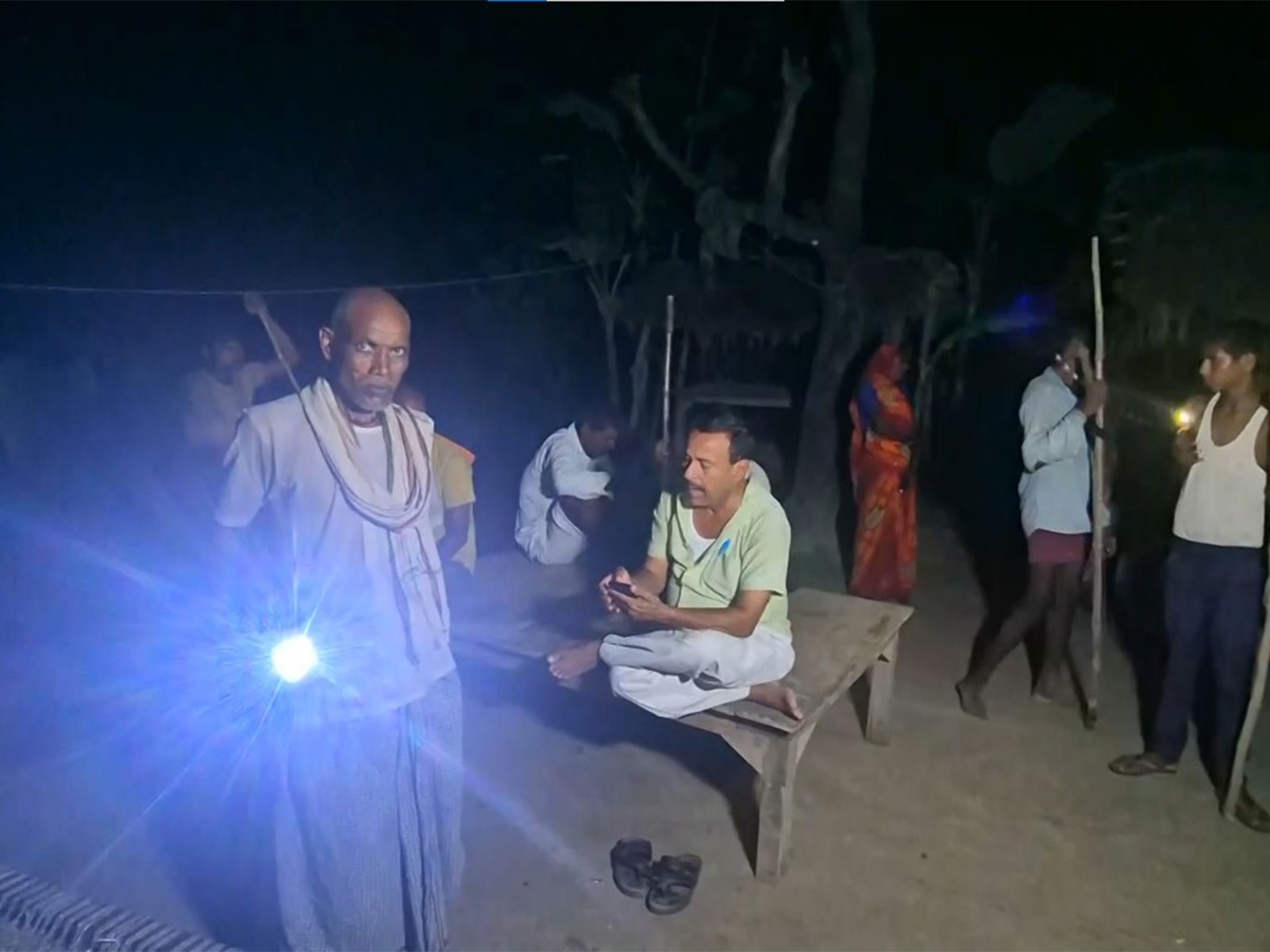 Villagers on alert in Bahraich district of Uttar Pradesh amid attacks on children by wild animal (Photo/ANI) Villagers on alert in Bahraich district of Uttar Pradesh amid attacks on children by wild animal (Photo/ANI)