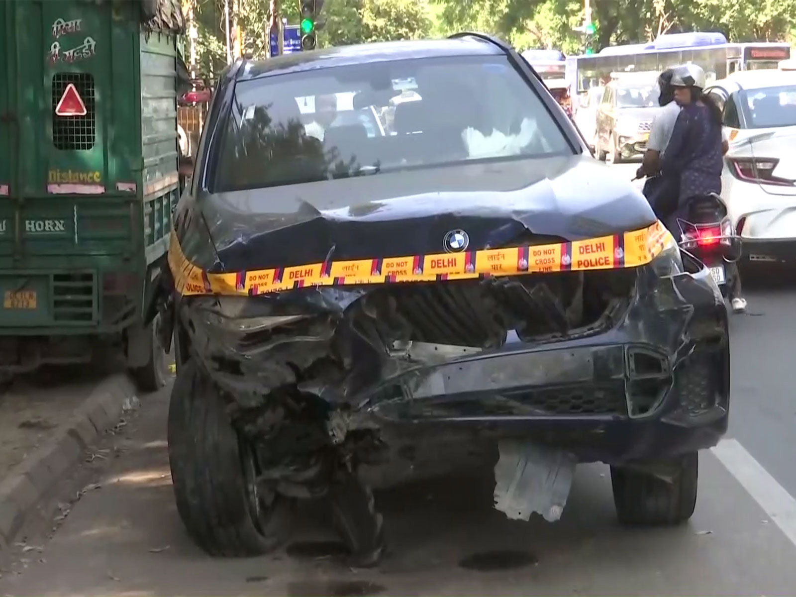 The BMW car after crash on September 14 (File Photo/ANI) The BMW car after crash on September 14 (File Photo/ANI)