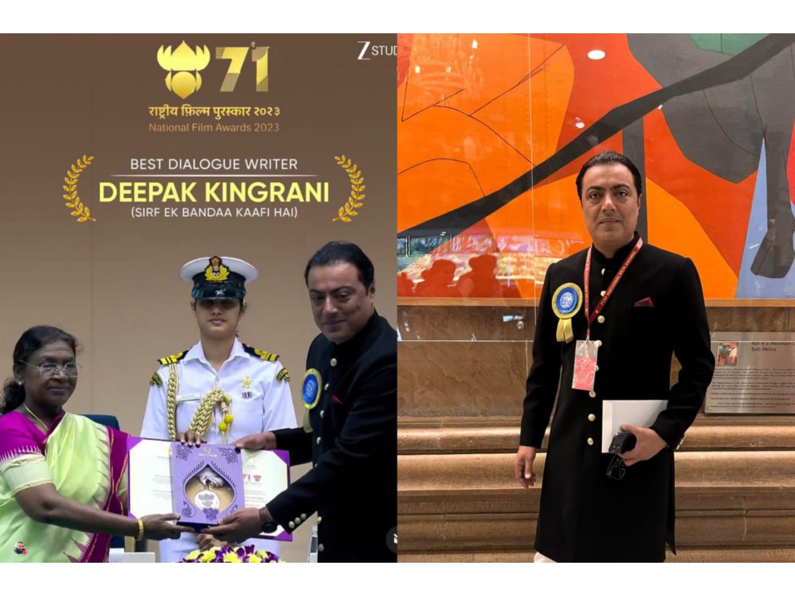 Deepak Kingrani receives National Film Award 2023 for Best Screenplay (Dialogue), highlighting craft and collaboration in Sirf Ek Bandaa Kaafi Hai Deepak Kingrani receives National Film Award 2023 for Best Screenplay (Dialogue), highlighting craft and collaboration in Sirf Ek Bandaa Kaafi Hai