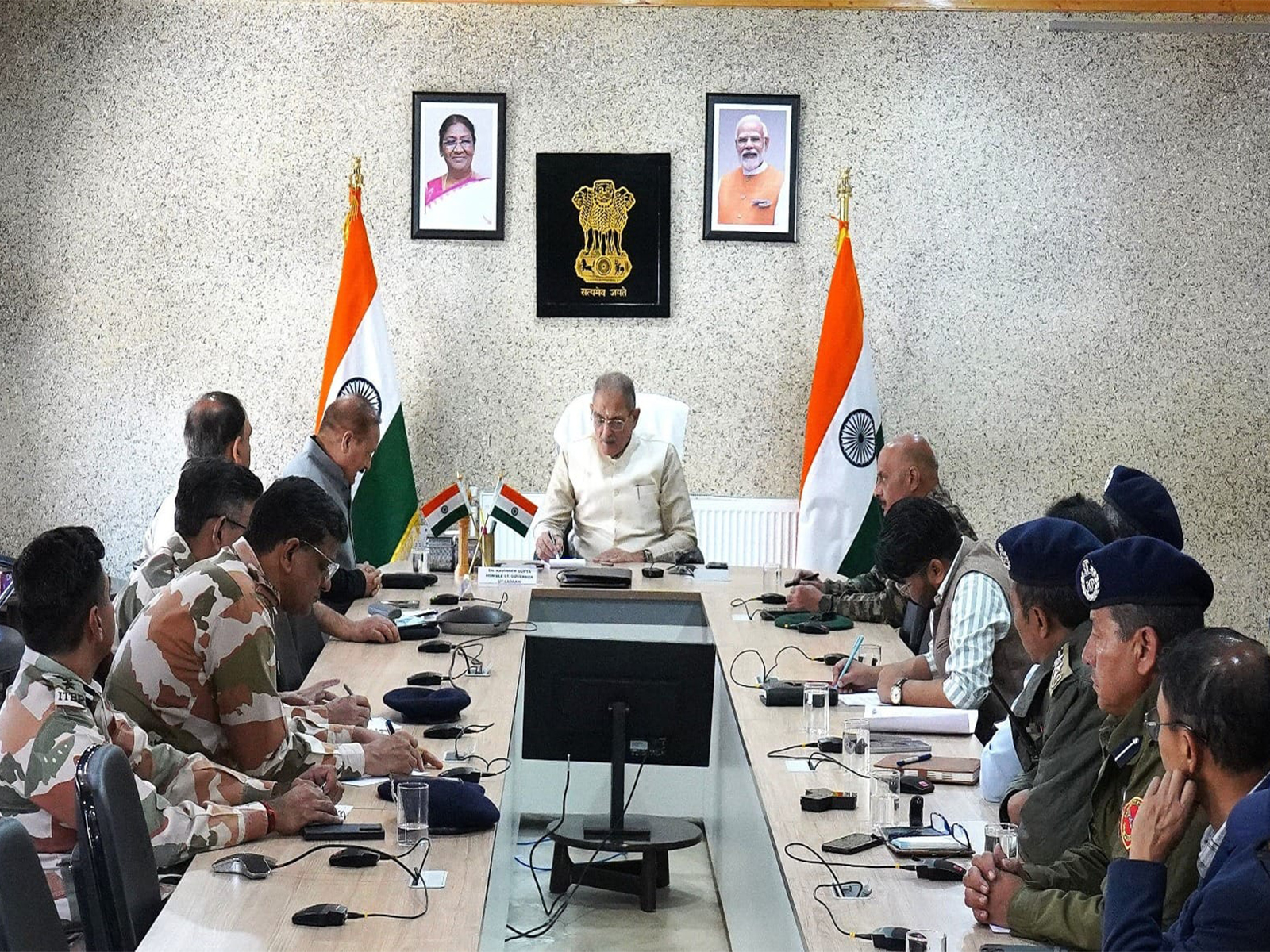 LG Kavinder Gupta chairs high-level security review in Ladakh (Photo/ @lg_ladakh)) LG Kavinder Gupta chairs high-level security review in Ladakh (Photo/ @lg_ladakh))