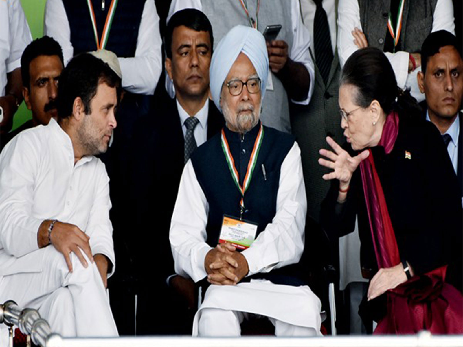 Congress leader Rahul Gandhi with former PM Manmohan Singh and Sonia Gandhi (File Photo/ANI) Congress leader Rahul Gandhi with former PM Manmohan Singh and Sonia Gandhi (File Photo/ANI)