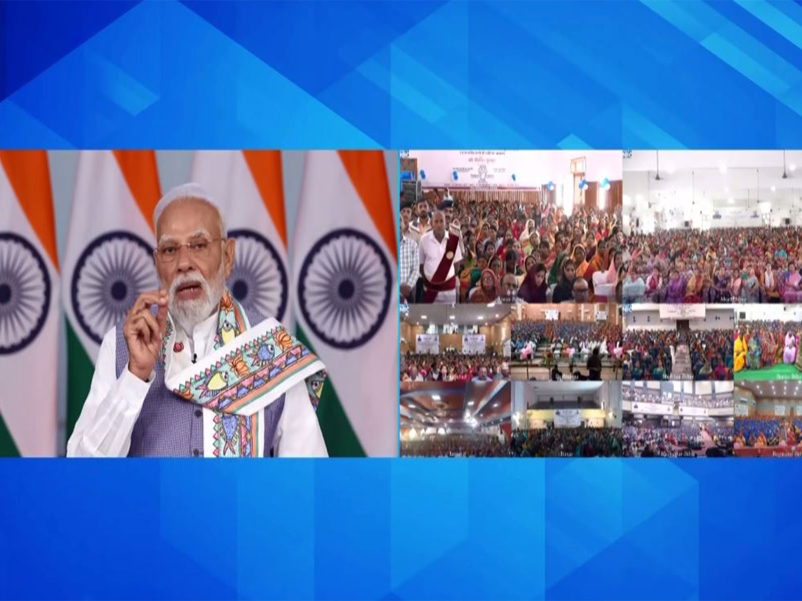 Prime Minister Narendra Modi at launch of Mukhyamantri Mahila Rojgar Yojana (Photo/DD) Prime Minister Narendra Modi at launch of Mukhyamantri Mahila Rojgar Yojana (Photo/DD)
