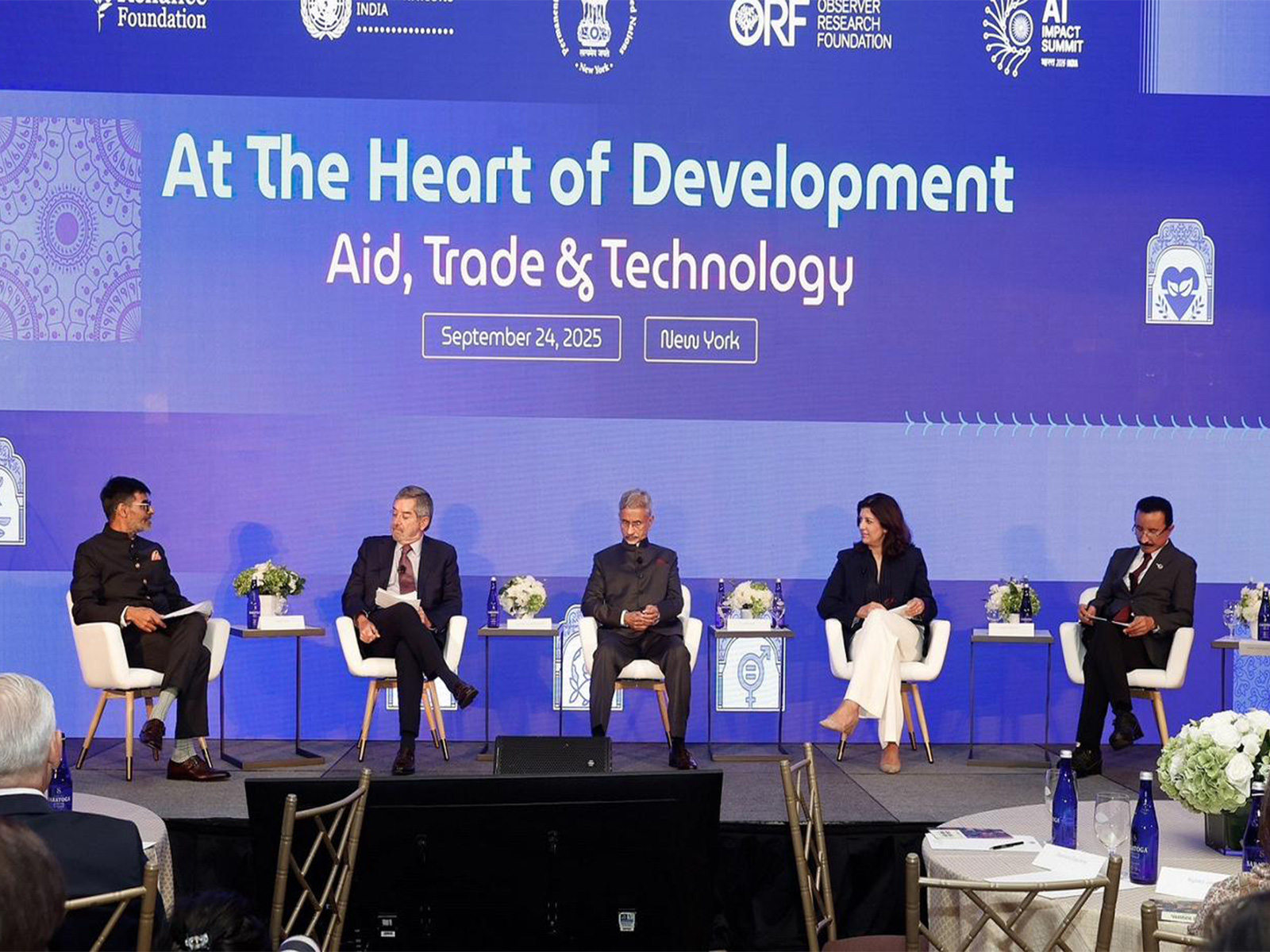 Dr S Jaishankar, Minister of External Affairs with Delegates at India Day @ UNGA (Photo/Reliance Foundation/ORF) Dr S Jaishankar, Minister of External Affairs with Delegates at India Day @ UNGA (Photo/Reliance Foundation/ORF)