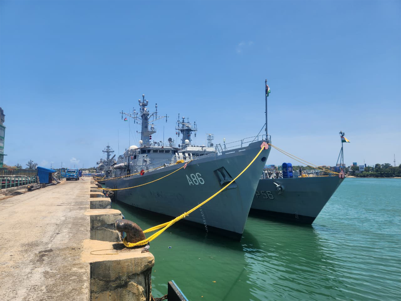 Indian Navy’s first training Squadron makes port call at Mombasa, Kenya (Photo/Indian Navy) Indian Navy’s first training Squadron makes port call at Mombasa, Kenya (Photo/Indian Navy)