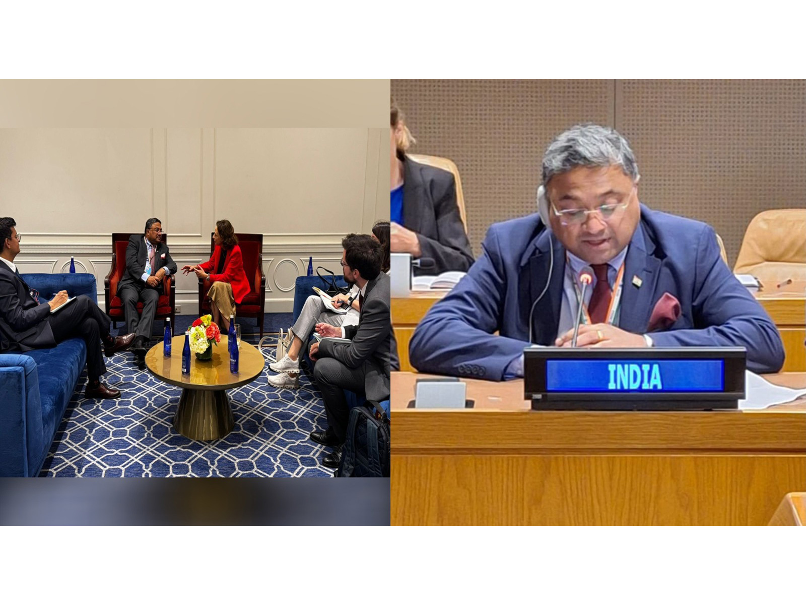 Secretary (West) in the Ministry of External Affairs meets EU officials and delivers India’s national statement at the UN ministerial meeting on victims of terrorism, in New York (Photo: X/@MEAIndia) Secretary (West) in the Ministry of External Affairs meets EU officials and delivers India’s national statement at the UN ministerial meeting on victims of terrorism, in New York (Photo: X/@MEAIndia)