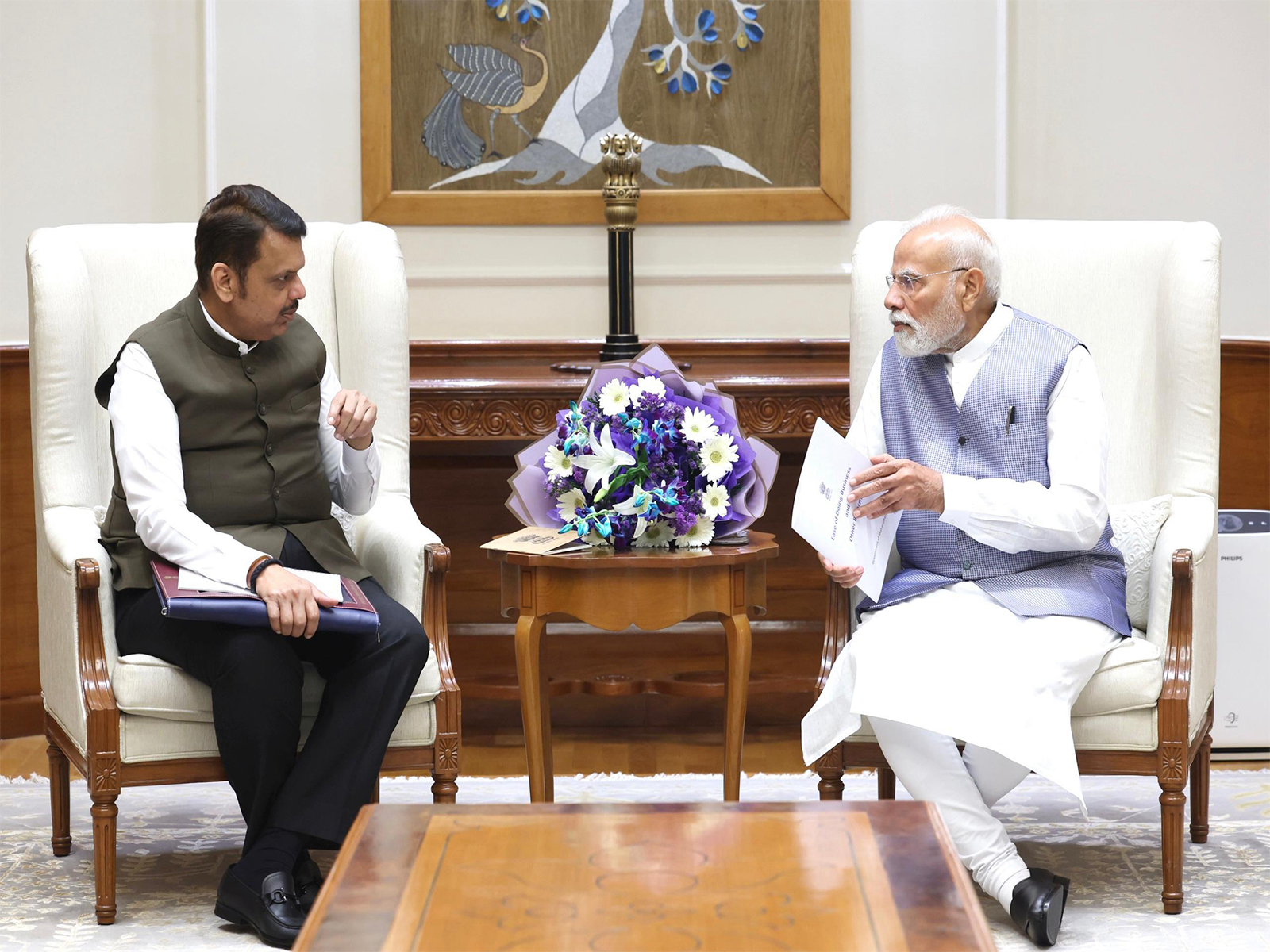 Maharashtra Chief Minister Devendra Fadnavis meets Prime Minister Narendra Modi (Photo/X@Dev_Fadnavis)