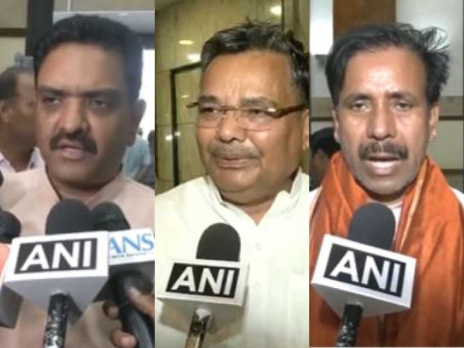 UP Ministers Asim Arun, Jaiveer Singh and Anil Rajbhar (Photo/ANI)   