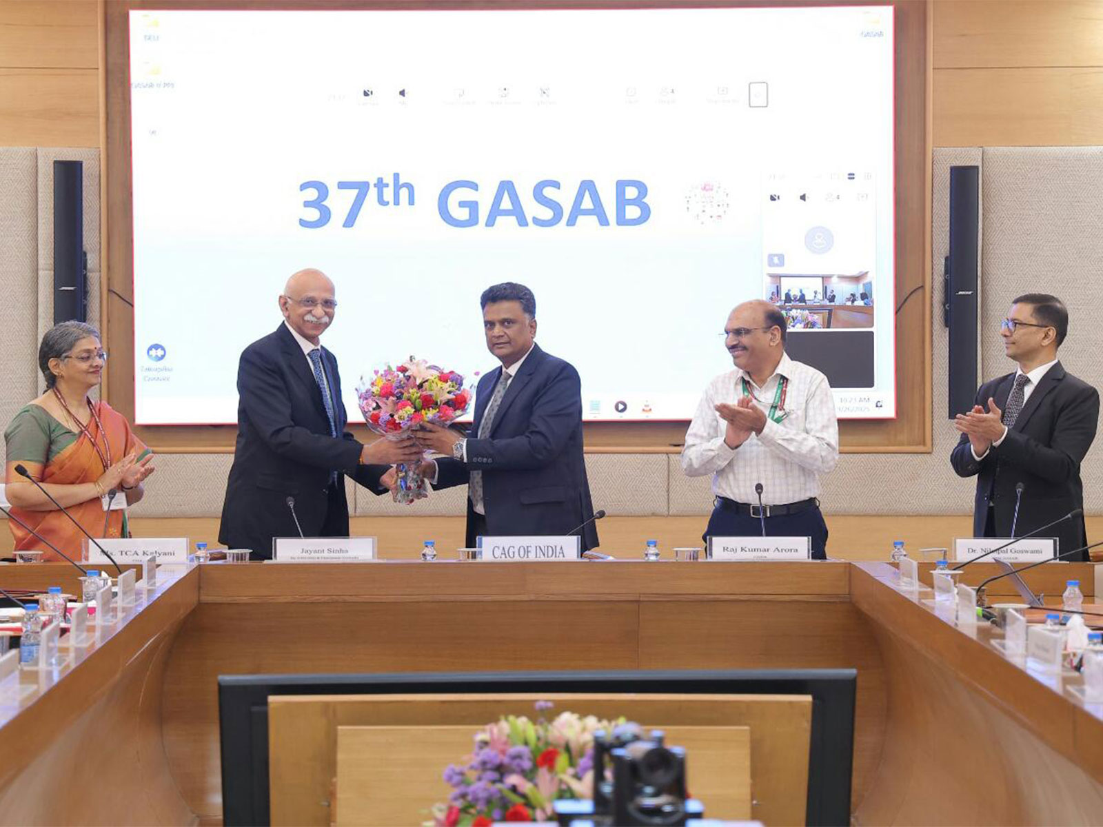 CAG K Sanjay Murthy launching the digital GASAB website during the 37th board meeting (Photo/Press Release) CAG K Sanjay Murthy launching the digital GASAB website during the 37th board meeting (Photo/Press Release)