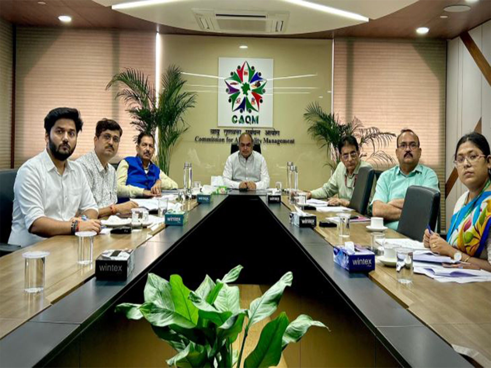 CAQM official holding detailed review meetings with state Govt to prevent stubble burning Punjab & Haryana (Photo/ANI) CAQM official holding detailed review meetings with state Govt to prevent stubble burning Punjab & Haryana (Photo/ANI)