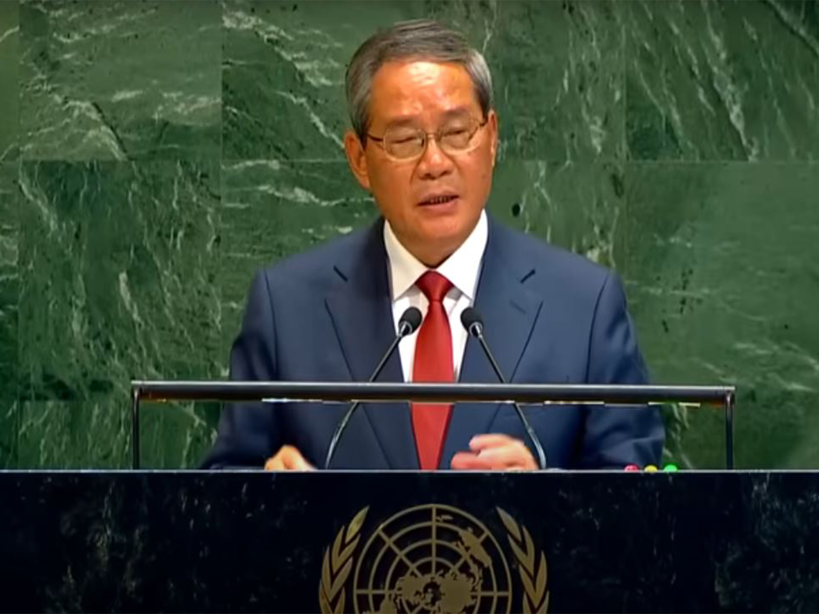 China’s Premier of the State Council, Li Qiang address at the UNGA (Photo/ United Nations, YouTube) China’s Premier of the State Council, Li Qiang address at the UNGA (Photo/ United Nations, YouTube)