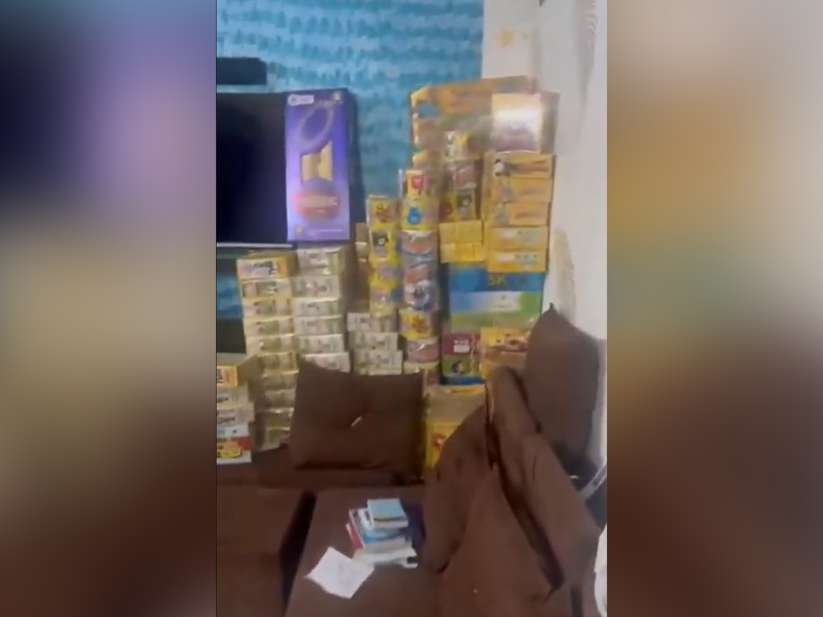 Delhi Police recover huge cache of illegal firecrackers from residence in Rajouri Garden (Photo/ANI) Delhi Police recover huge cache of illegal firecrackers from residence in Rajouri Garden (Photo/ANI)