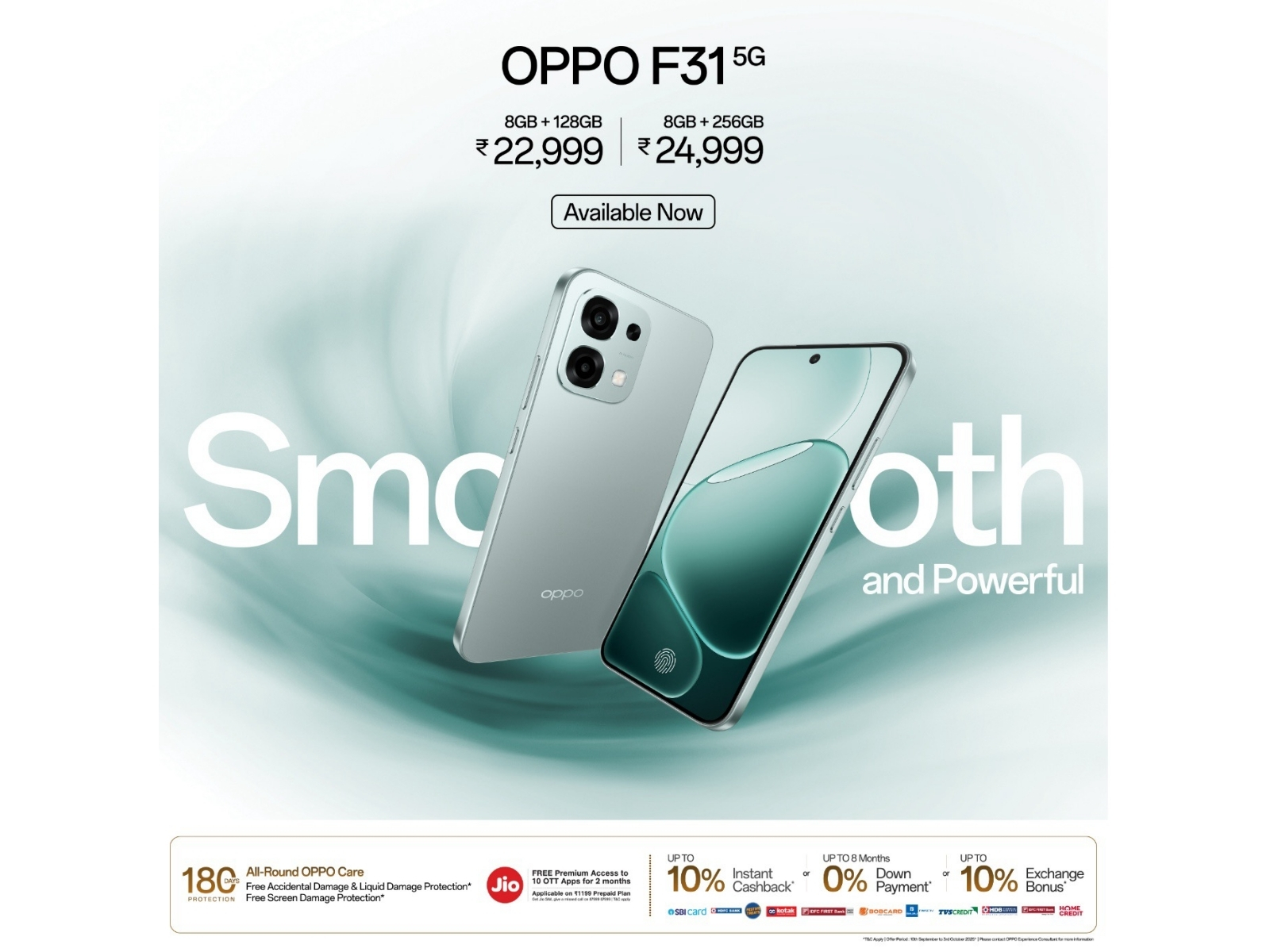 Celebrate the Festive Season with the All-New OPPO F31 5G – Available Nationwide from September 27 at INR 22,999 Celebrate the Festive Season with the All-New OPPO F31 5G – Available Nationwide from September 27 at INR 22,999