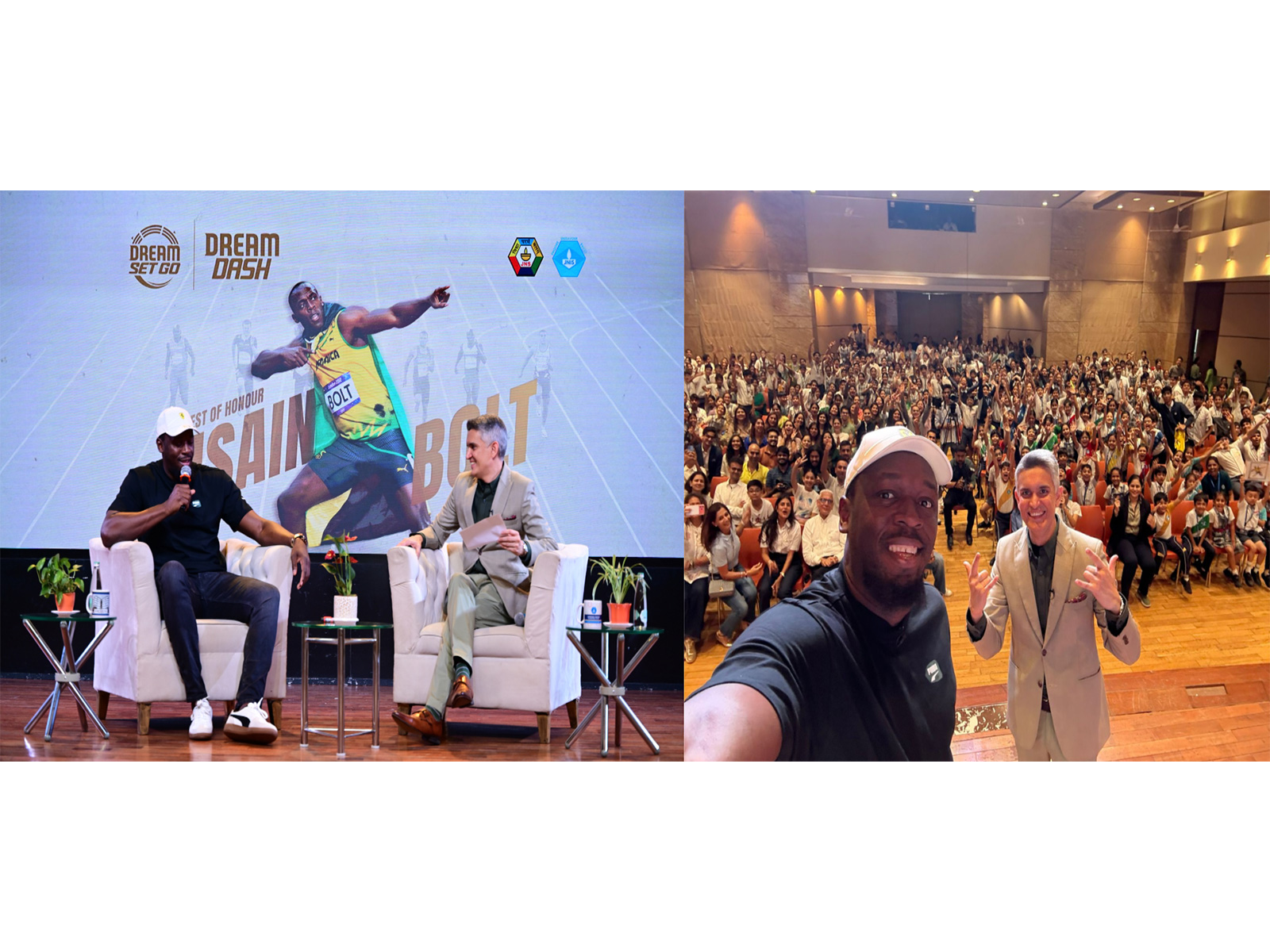 The Fastest Man on Earth, Usain Bolt, Joins Sujay Jairaj for a Fireside Chat at Jamnabai Narsee Campus, Host of DreamSetGo’s Dream Dash Finale The Fastest Man on Earth, Usain Bolt, Joins Sujay Jairaj for a Fireside Chat at Jamnabai Narsee Campus, Host of DreamSetGo’s Dream Dash Finale