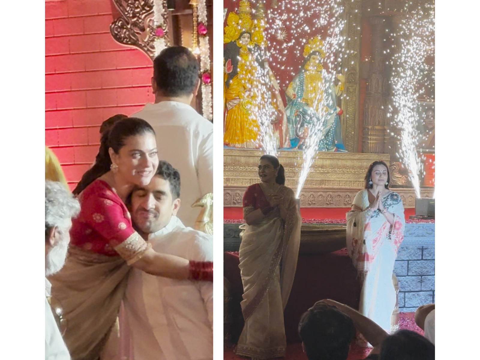 Rani Mukerji, Kajol and Ayan Mukerji (Image source: ANI) Rani Mukerji, Kajol and Ayan Mukerji (Image source: ANI)