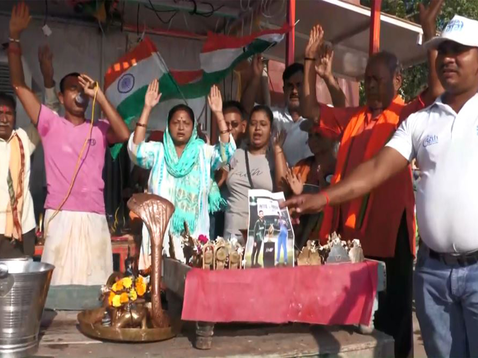 Prayers held in Prayagraj for Team India's victory in today's Asia Cup 2025 final match against Pakistan (Photo/ANI) Prayers held in Prayagraj for Team India's victory in today's Asia Cup 2025 final match against Pakistan (Photo/ANI)