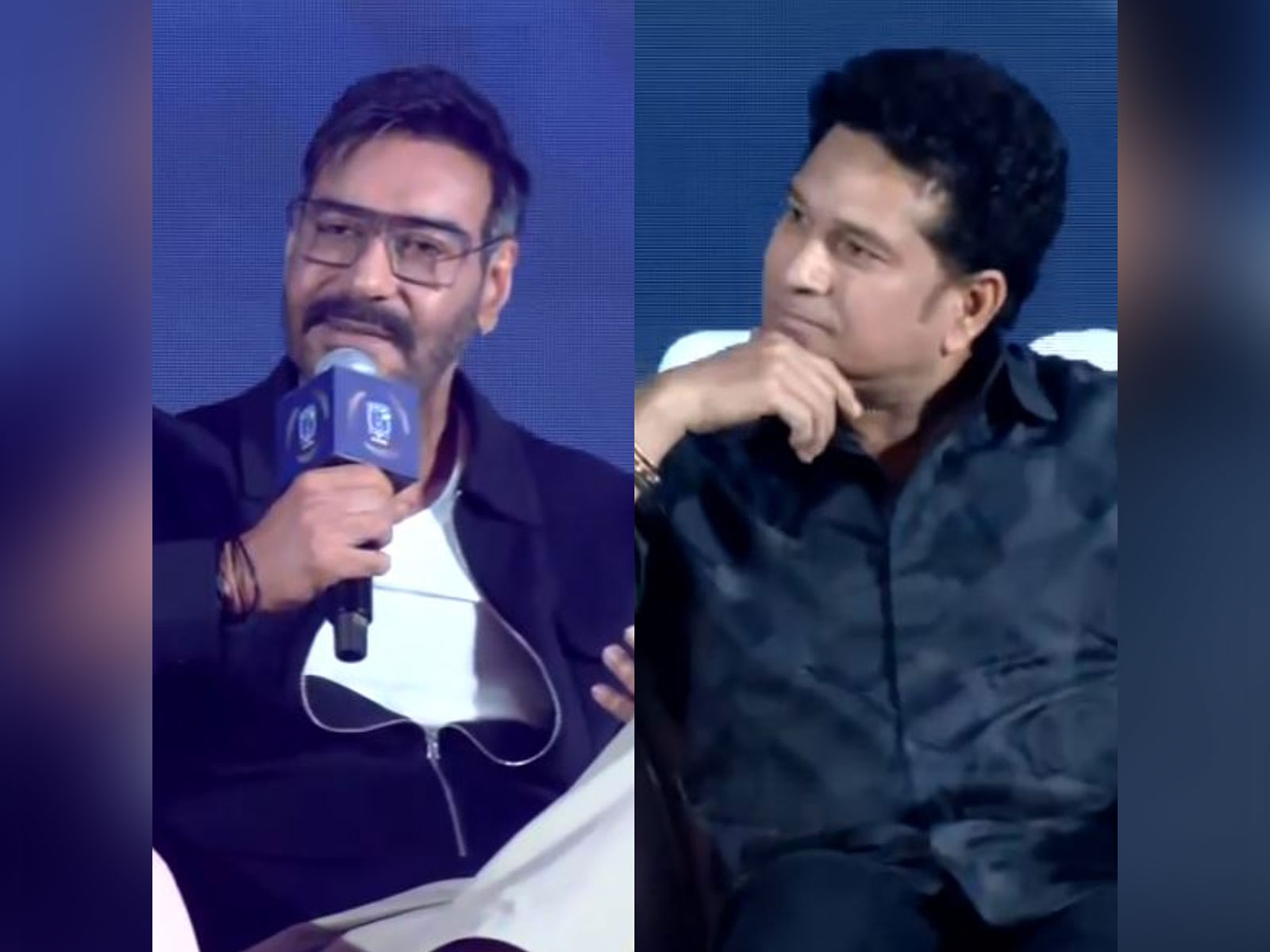 Ajay Devgn, Sachin Tendulkar (Photo: ANI) Ajay Devgn, Sachin Tendulkar (Photo: ANI)