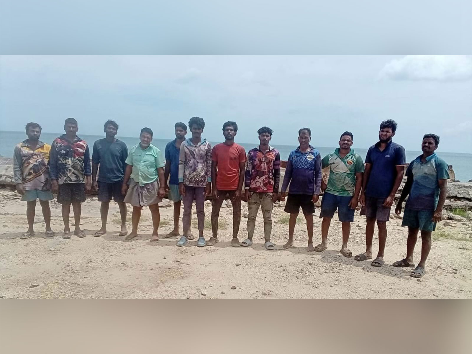 Karaikal fishermen arrested by Sri Lankan Navy (Photo/ Rameswaram Fisherman Association) Karaikal fishermen arrested by Sri Lankan Navy (Photo/ Rameswaram Fisherman Association)
